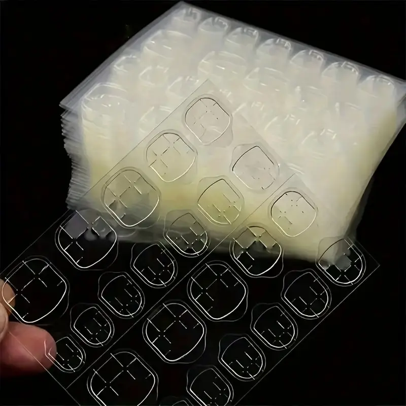 Press on Nail Stickers Waterproof Ultra Sticky 3 sheets = 72 stickers
