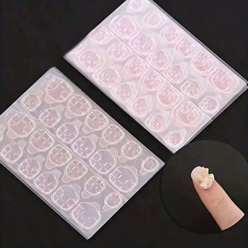 Press on Nail Stickers Waterproof Ultra Sticky 3 sheets = 72 stickers