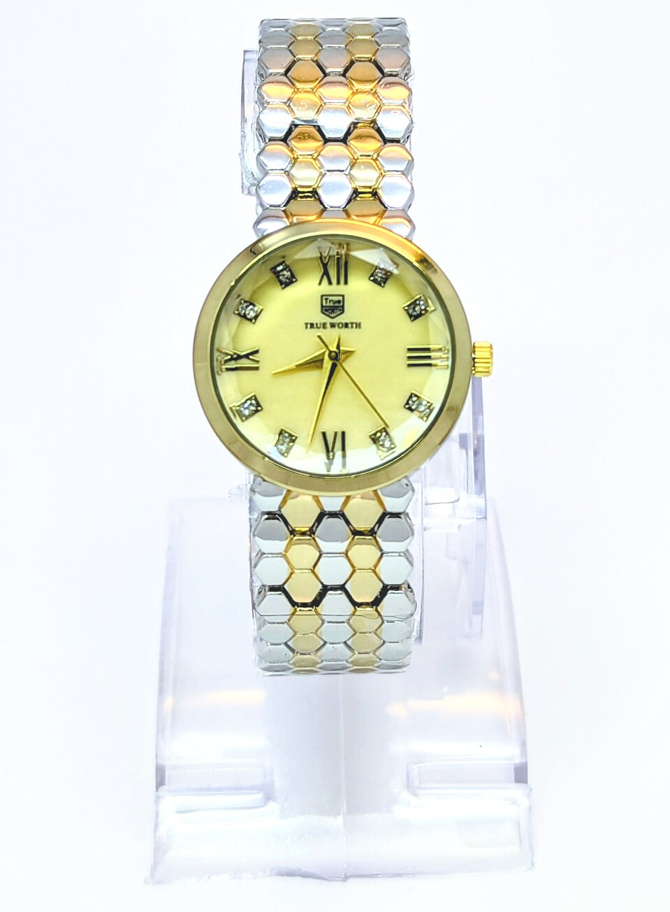 Luxury Gold and Silver Wristwatch