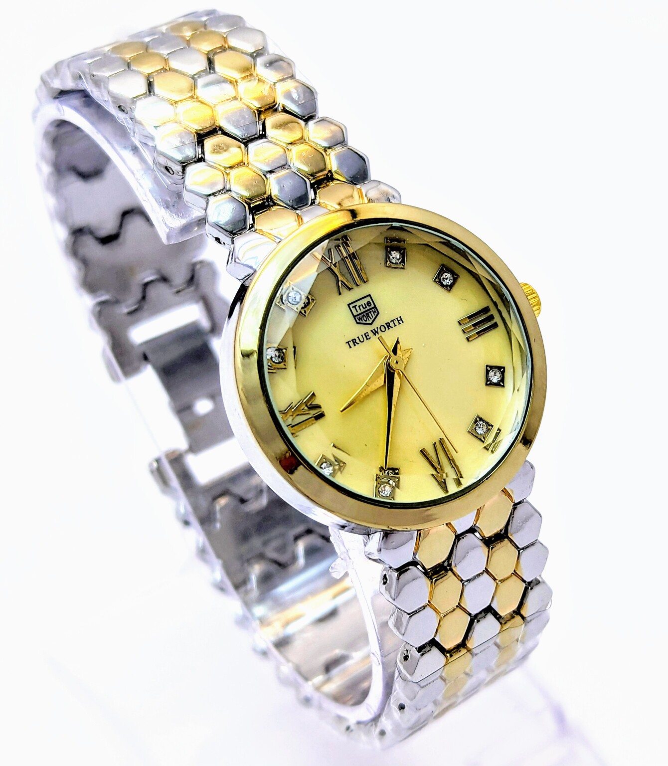 Luxury Gold and Silver Wristwatch