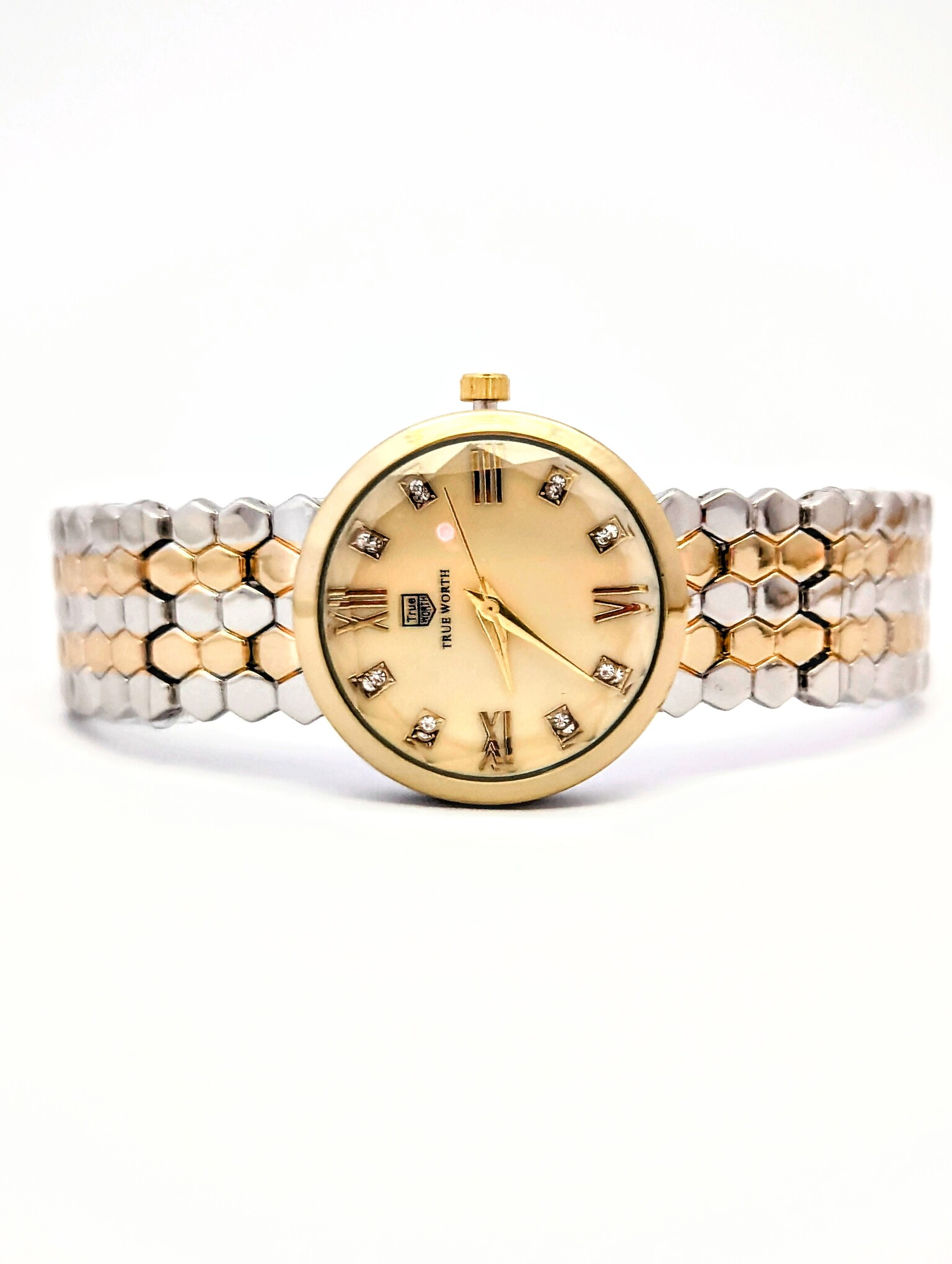 Luxury Gold and Silver Wristwatch