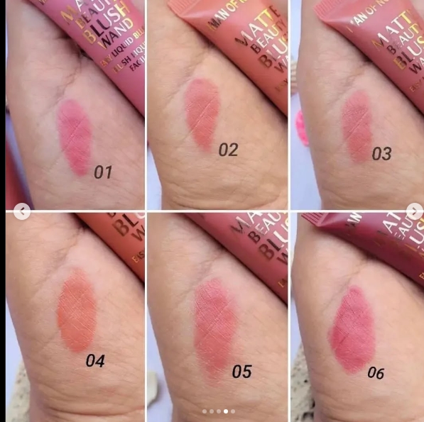 HudaMoji Matte Beauty Liquid Blush Wand Set of 6