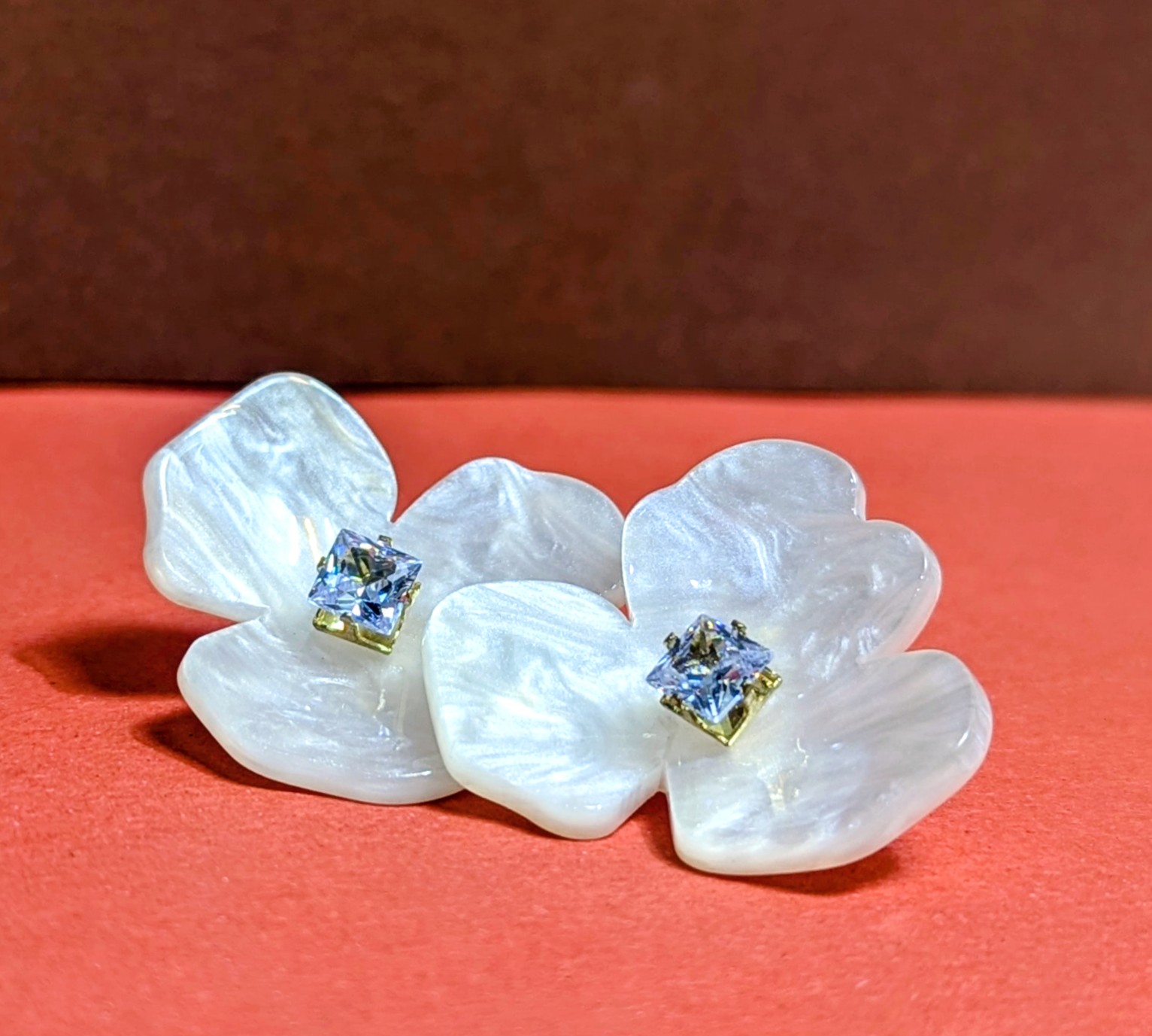 Pearl Flower Earrings