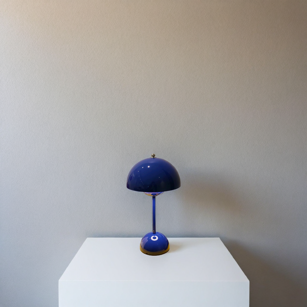 Modern Blue Metal Table Lamp