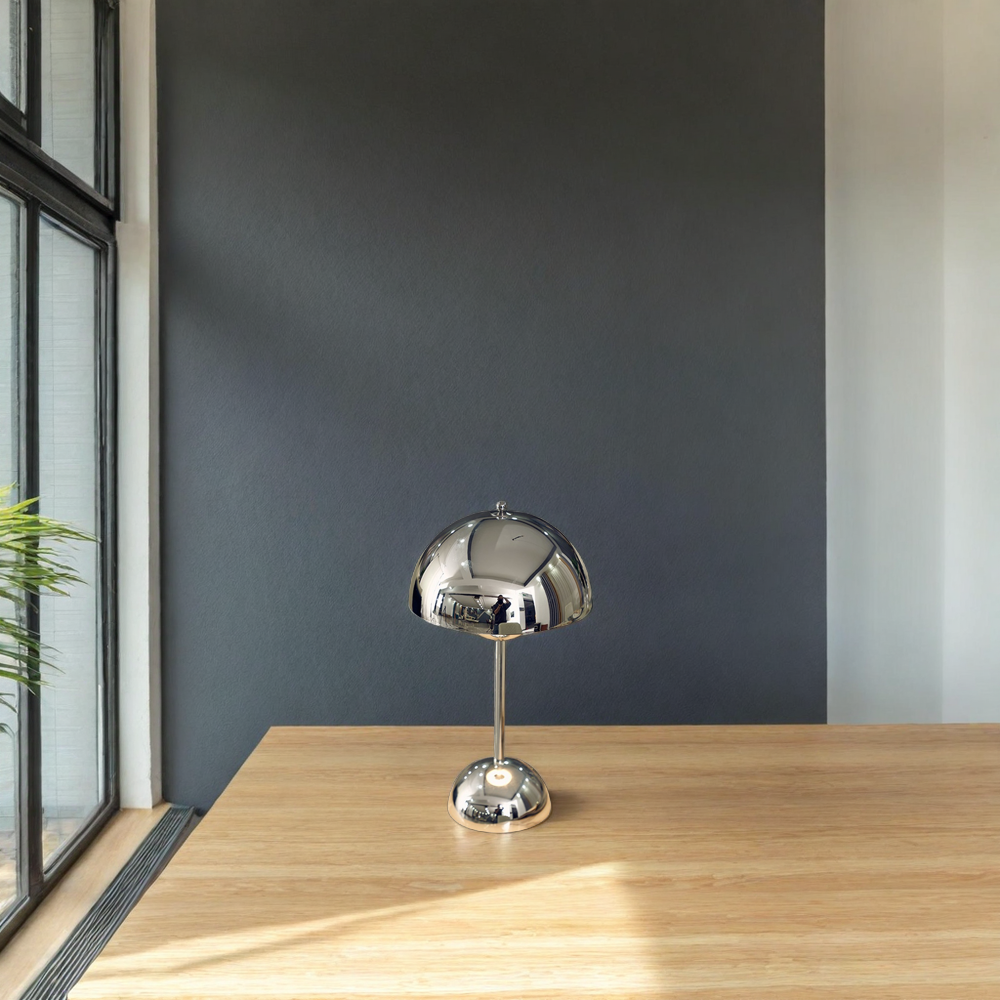 Modern Chrome Table Lamp