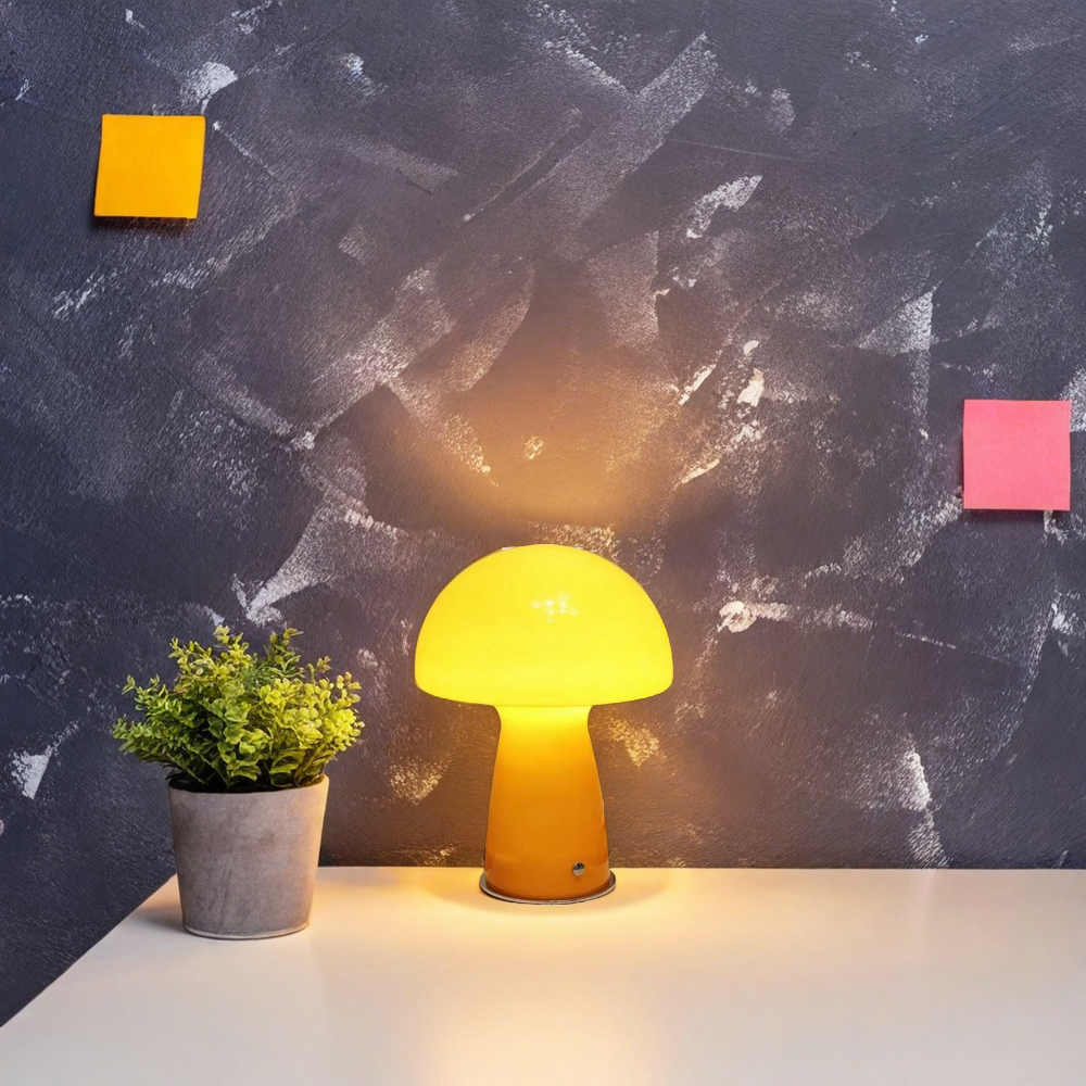 Yellow Mushroom Table Lamp