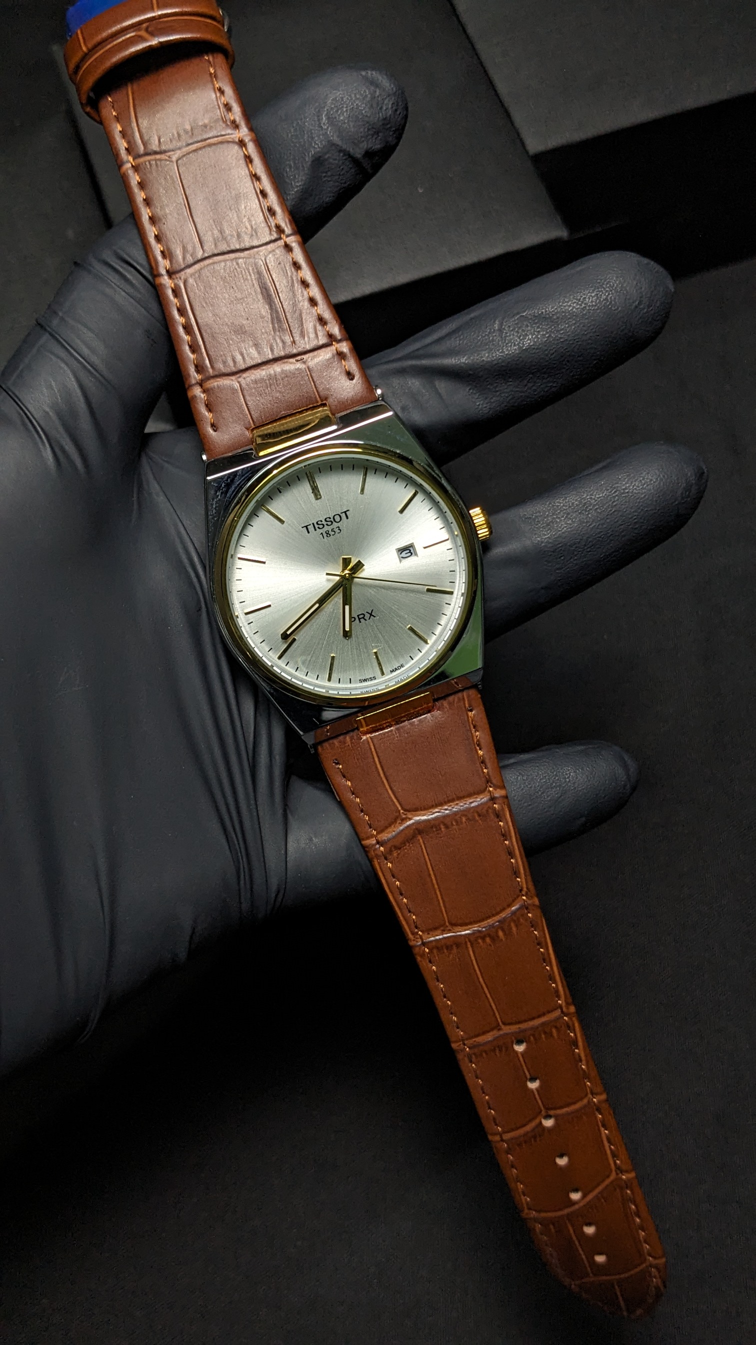 Tissot PRX 2 Tone (Brown Leather)