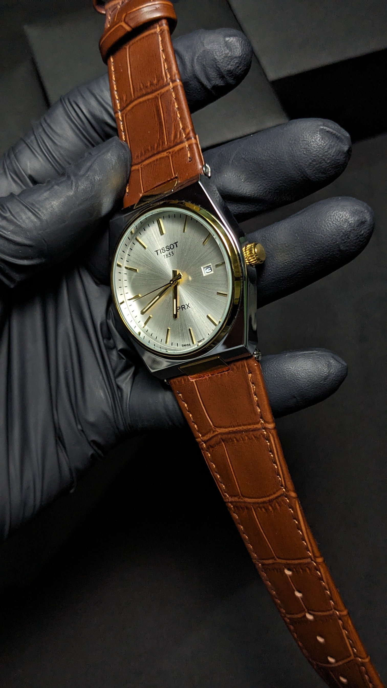 Tissot PRX 2 Tone (Brown Leather)