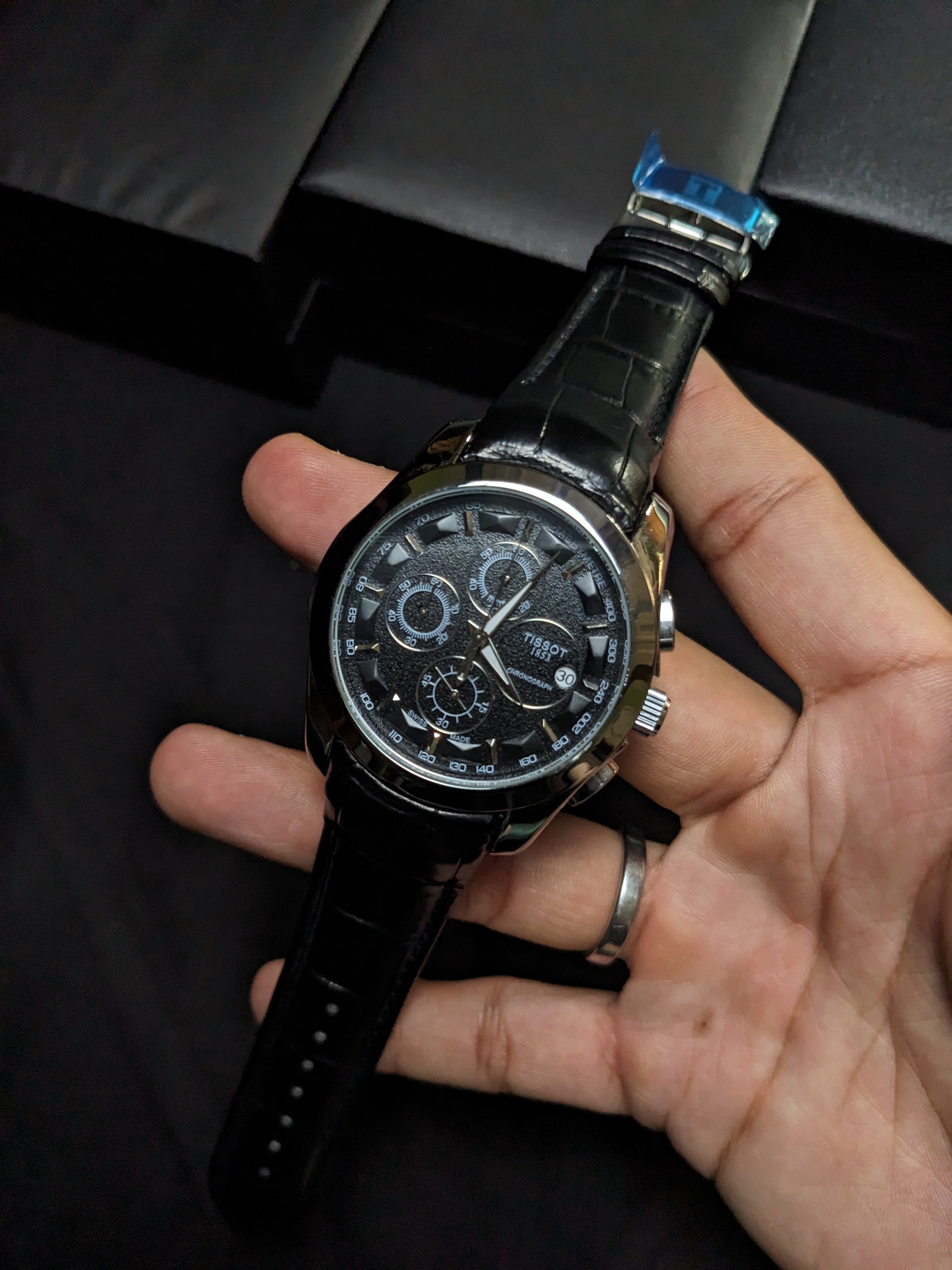 Tissot 1853 Chronograph Black dial (Black) 