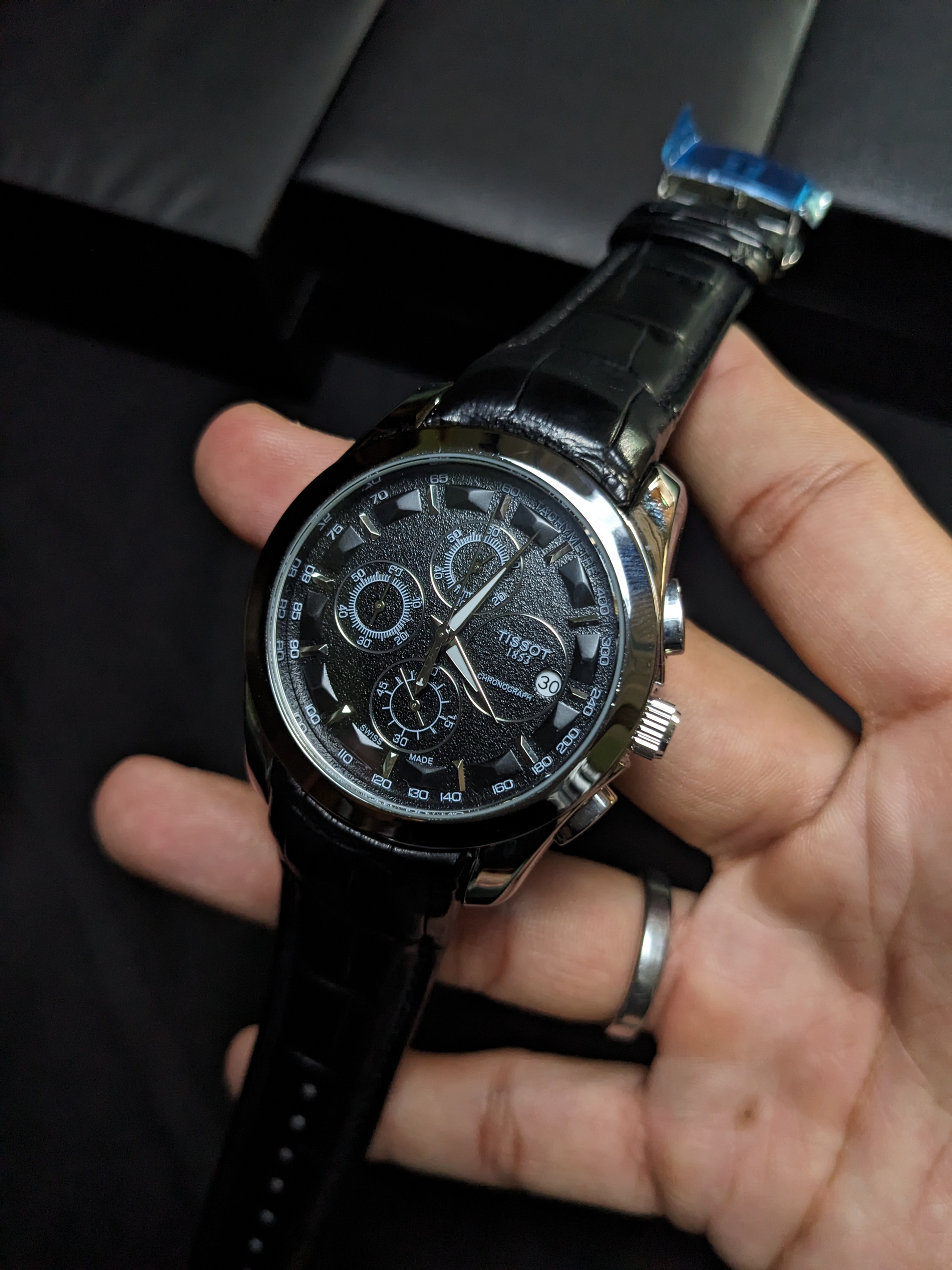 Tissot 1853 Chronograph Black dial (Black) 