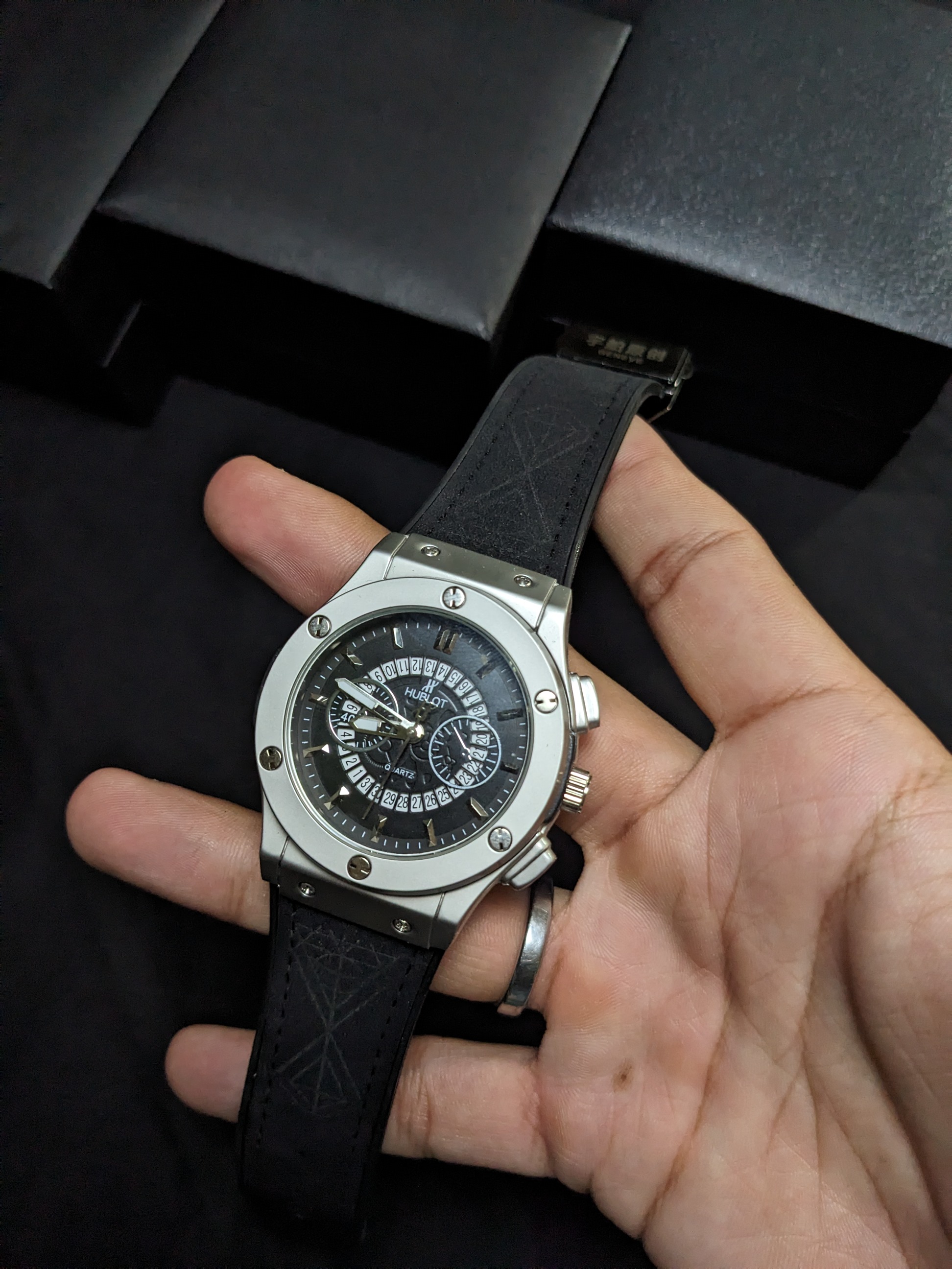 Hublot Date Skeleton (Silver)