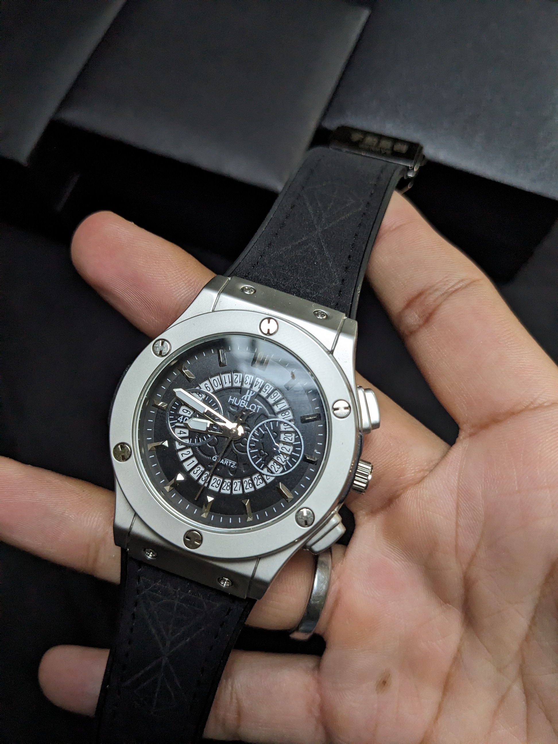 Hublot Date Skeleton (Silver)