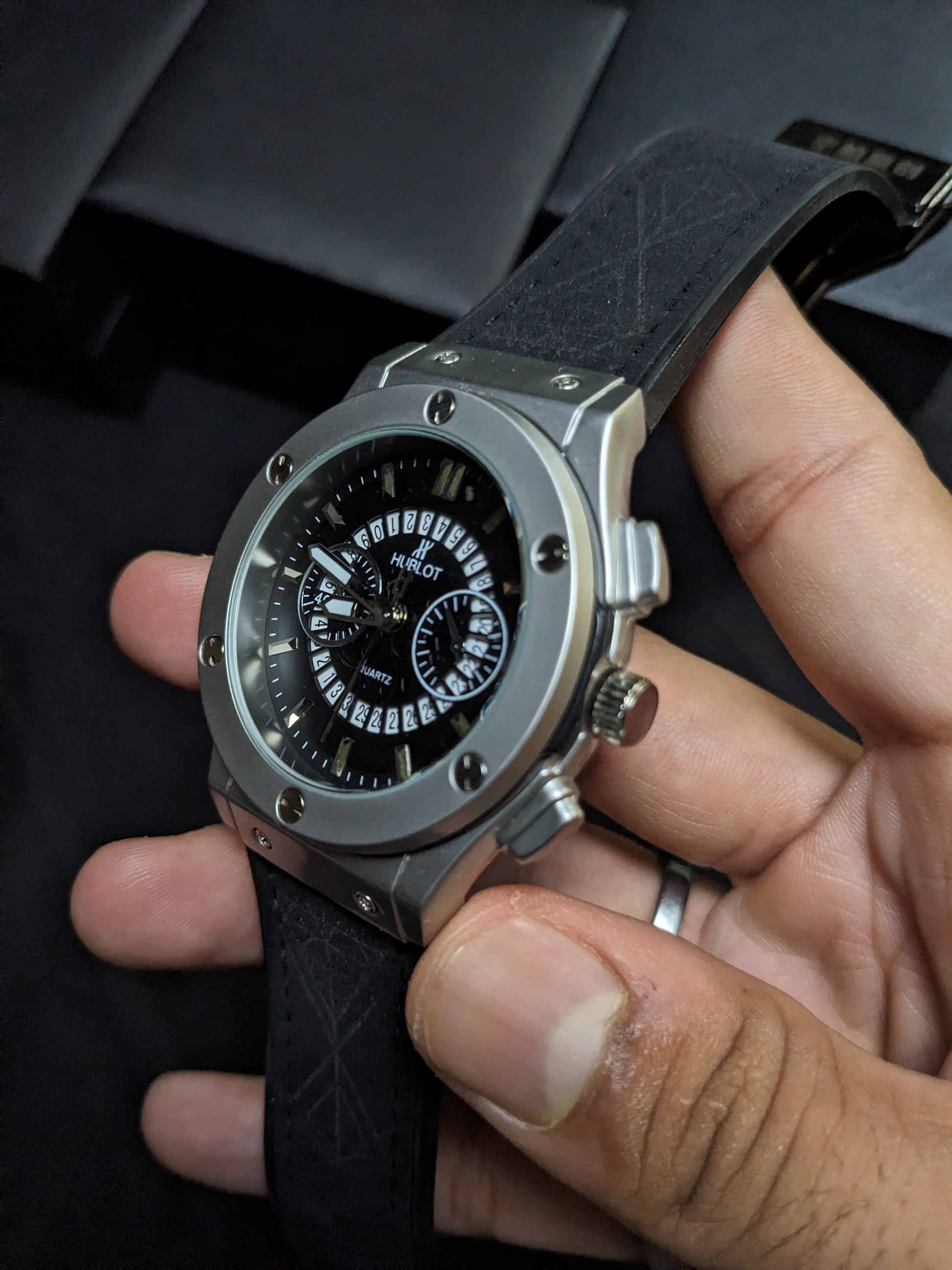 Hublot Date Skeleton (Silver)