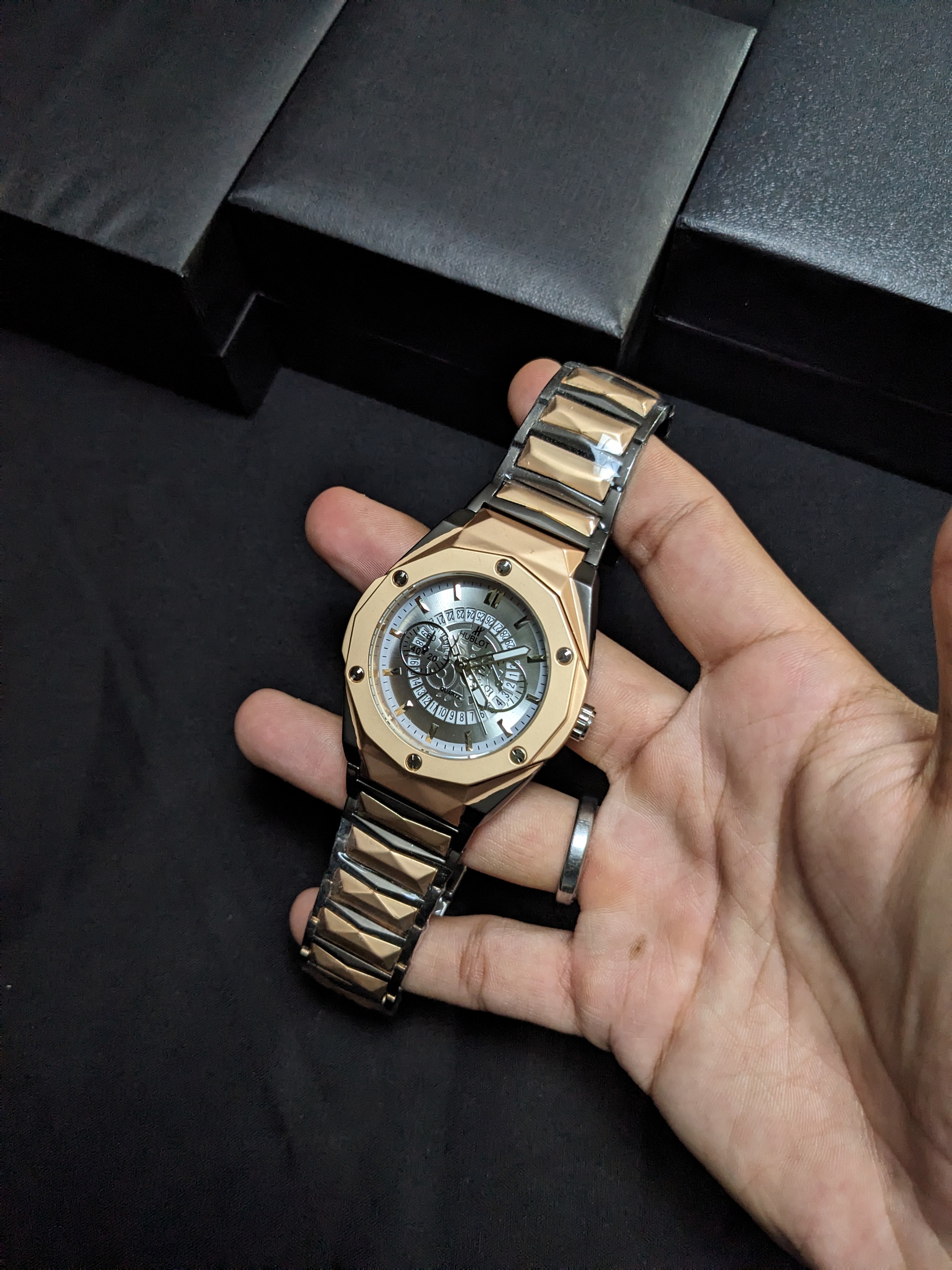 Hublot Diamond Cut Skelton (2 Tone)