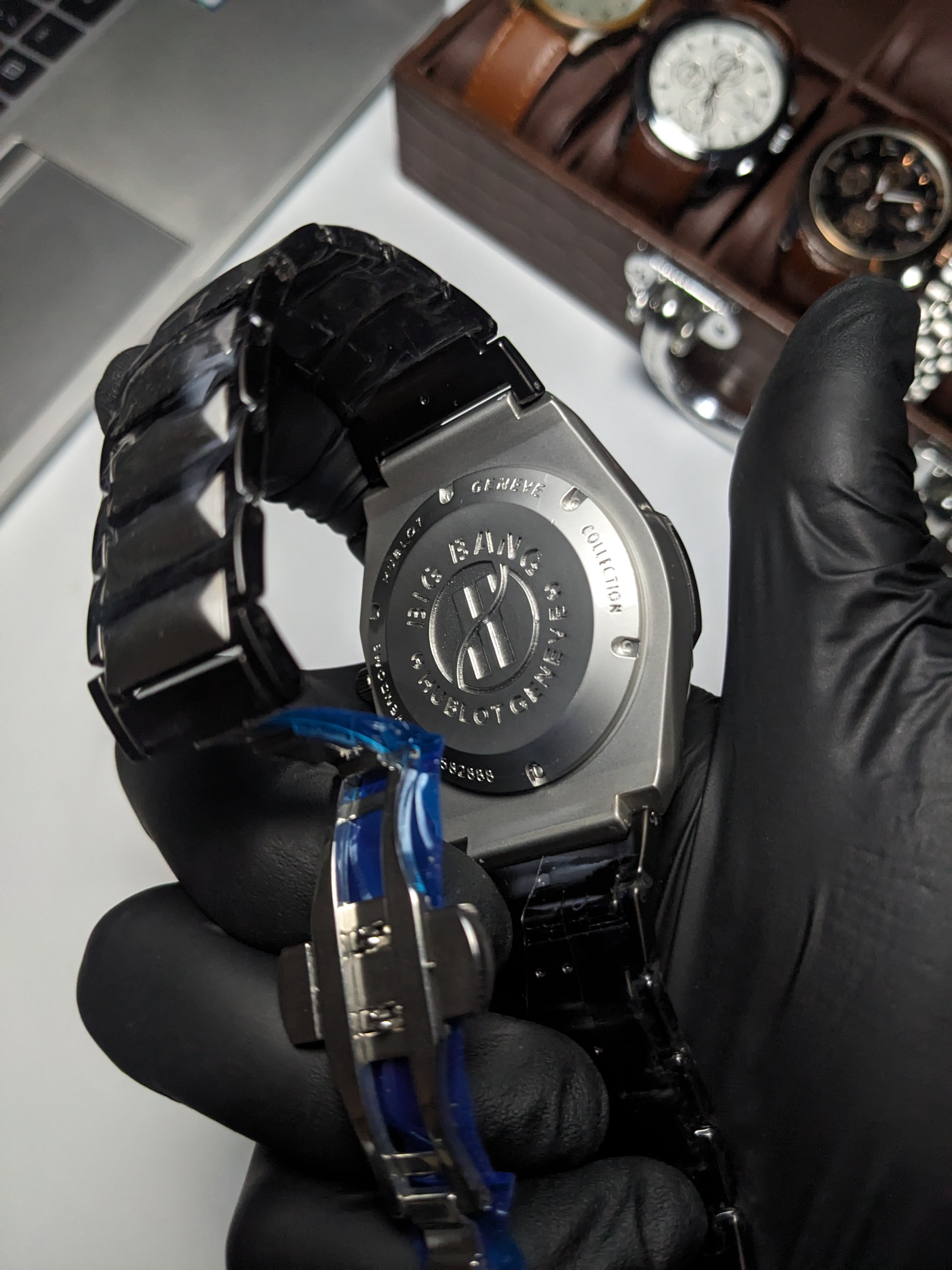 Hublot Diamond Cut Simple (2 Tone Silver) 