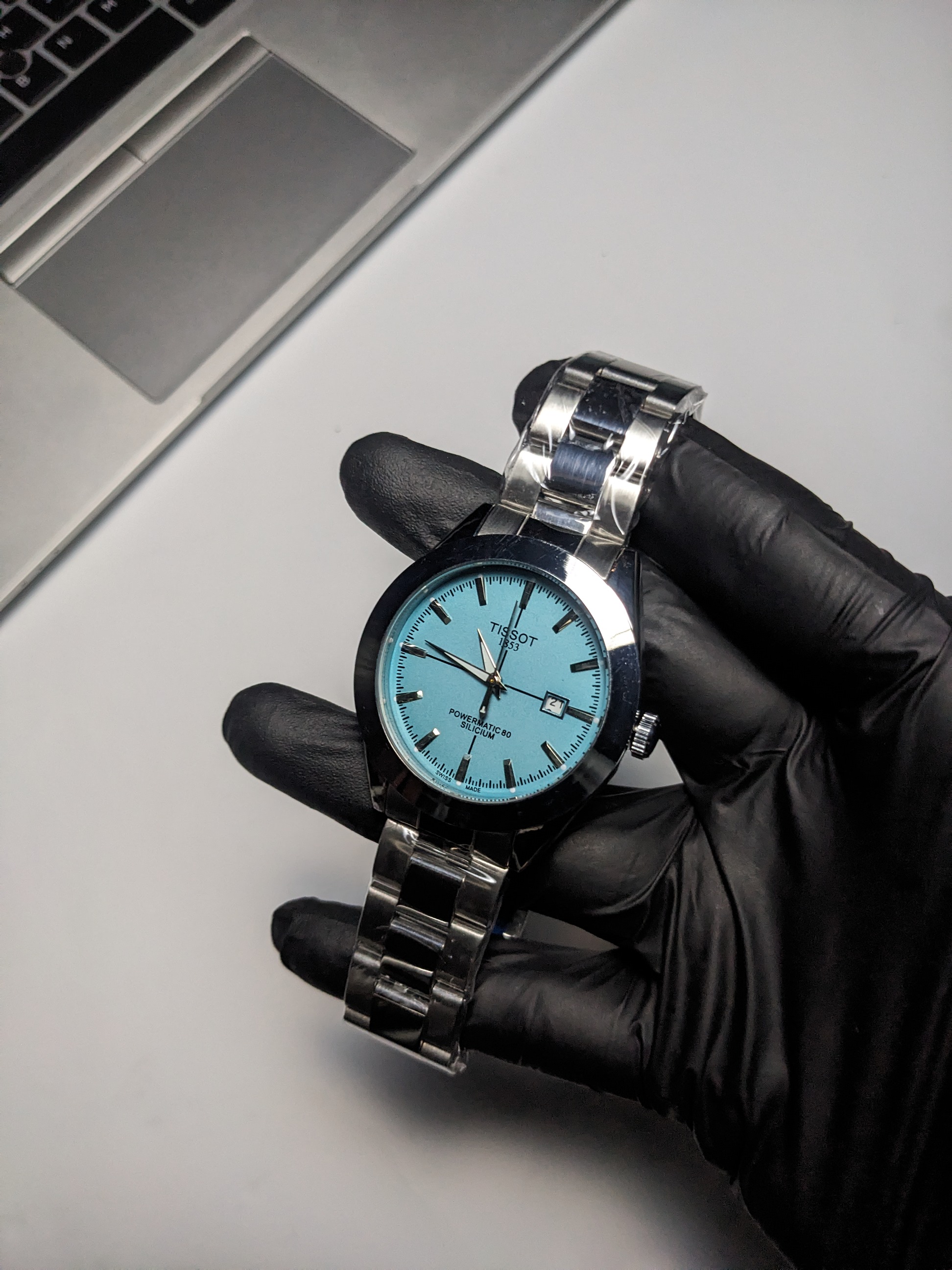 Tissot Steel Chain (Tiffany Blue)