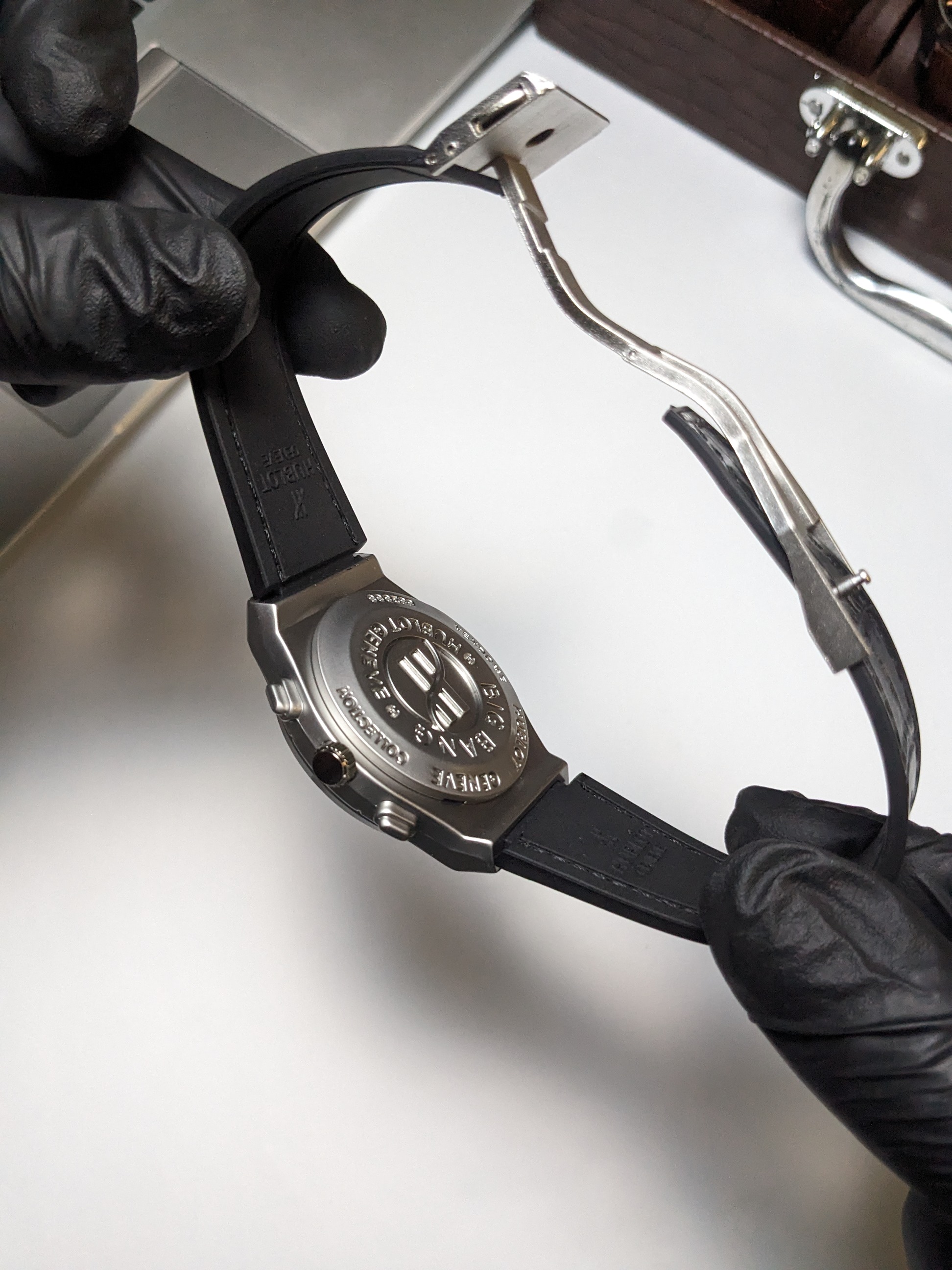 Hublot Leather strap (Black)