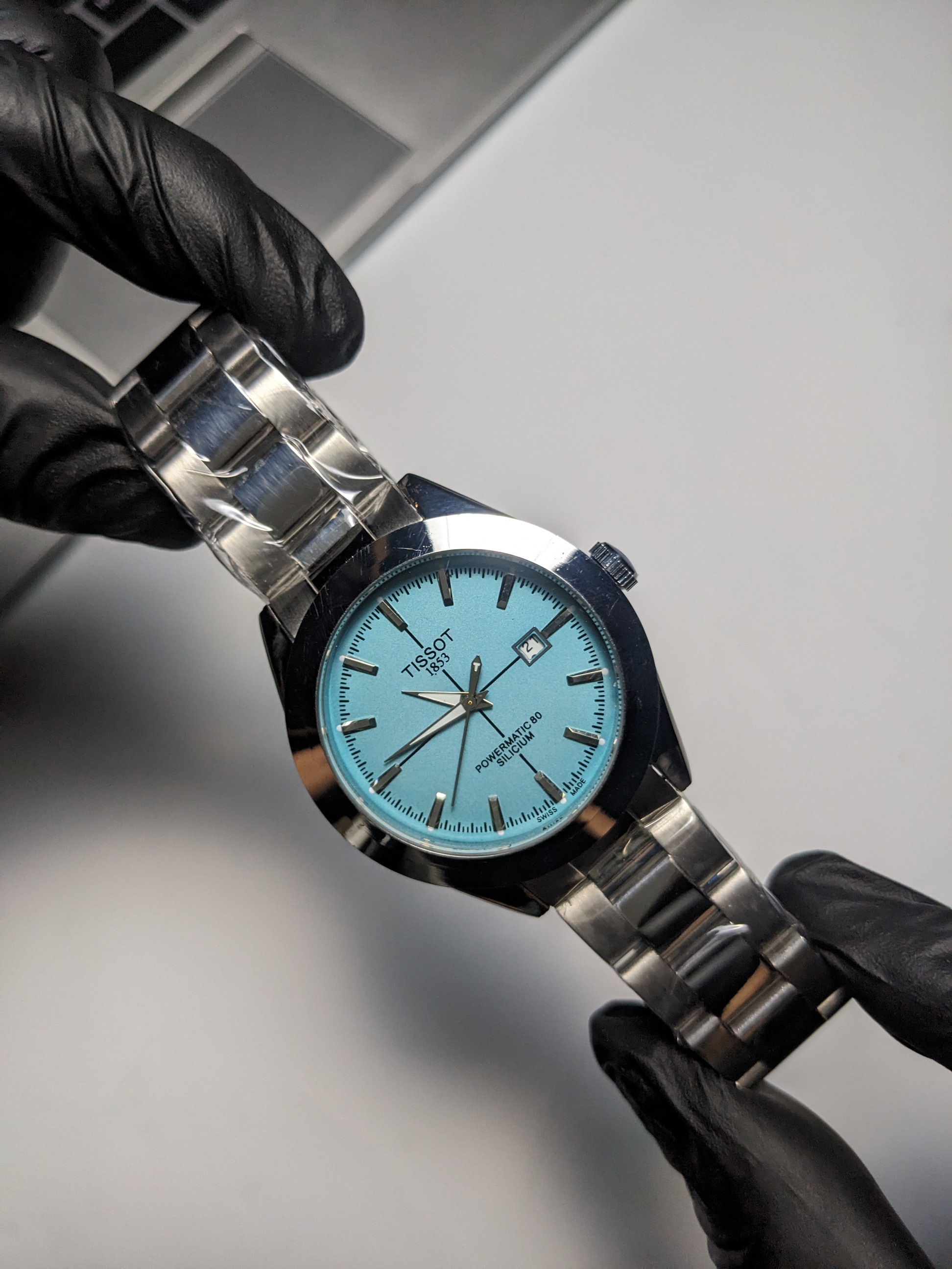 Tissot Steel Chain (Tiffany Blue)