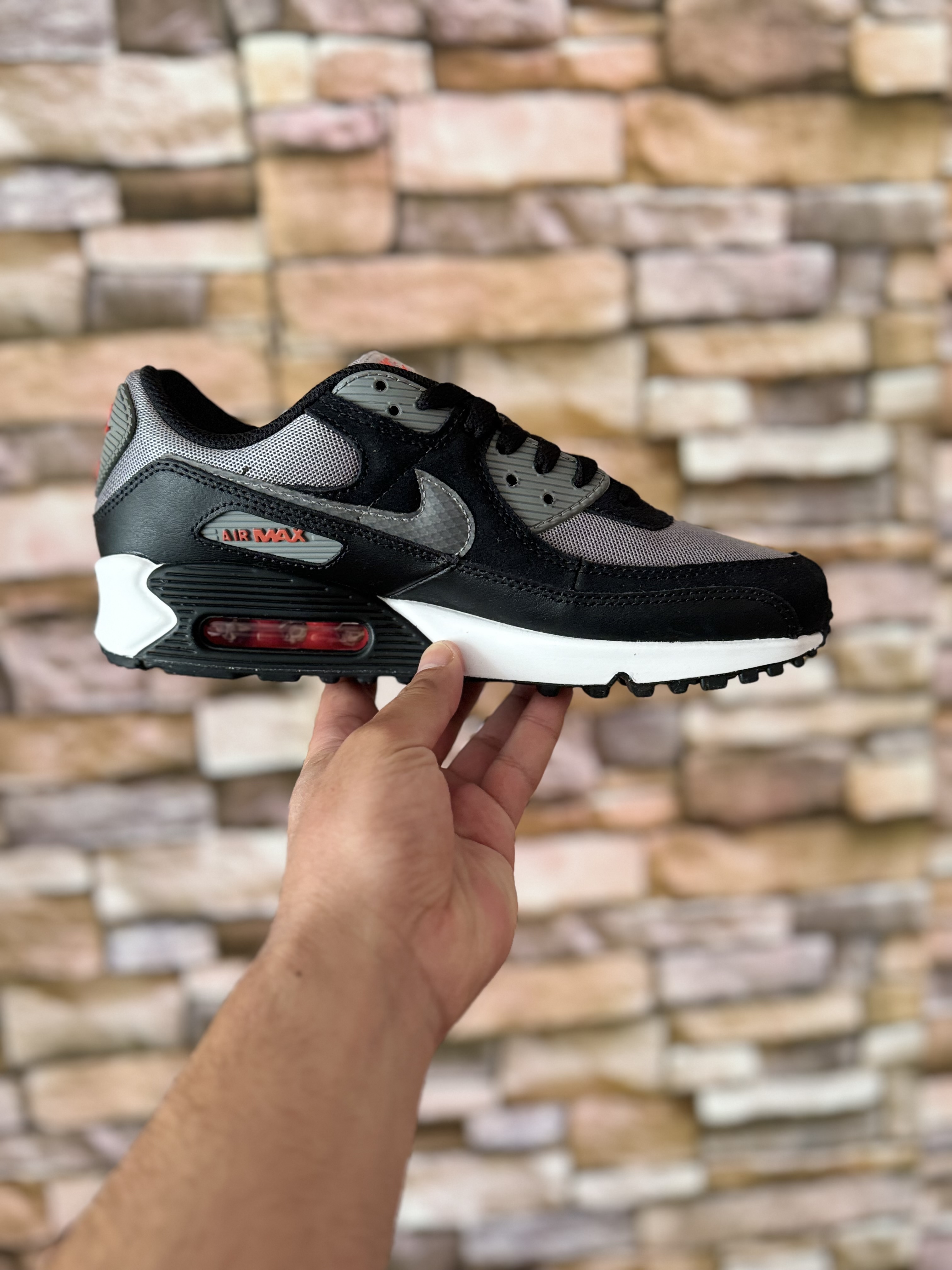 Nike Air Max 90 Black Pewter Red