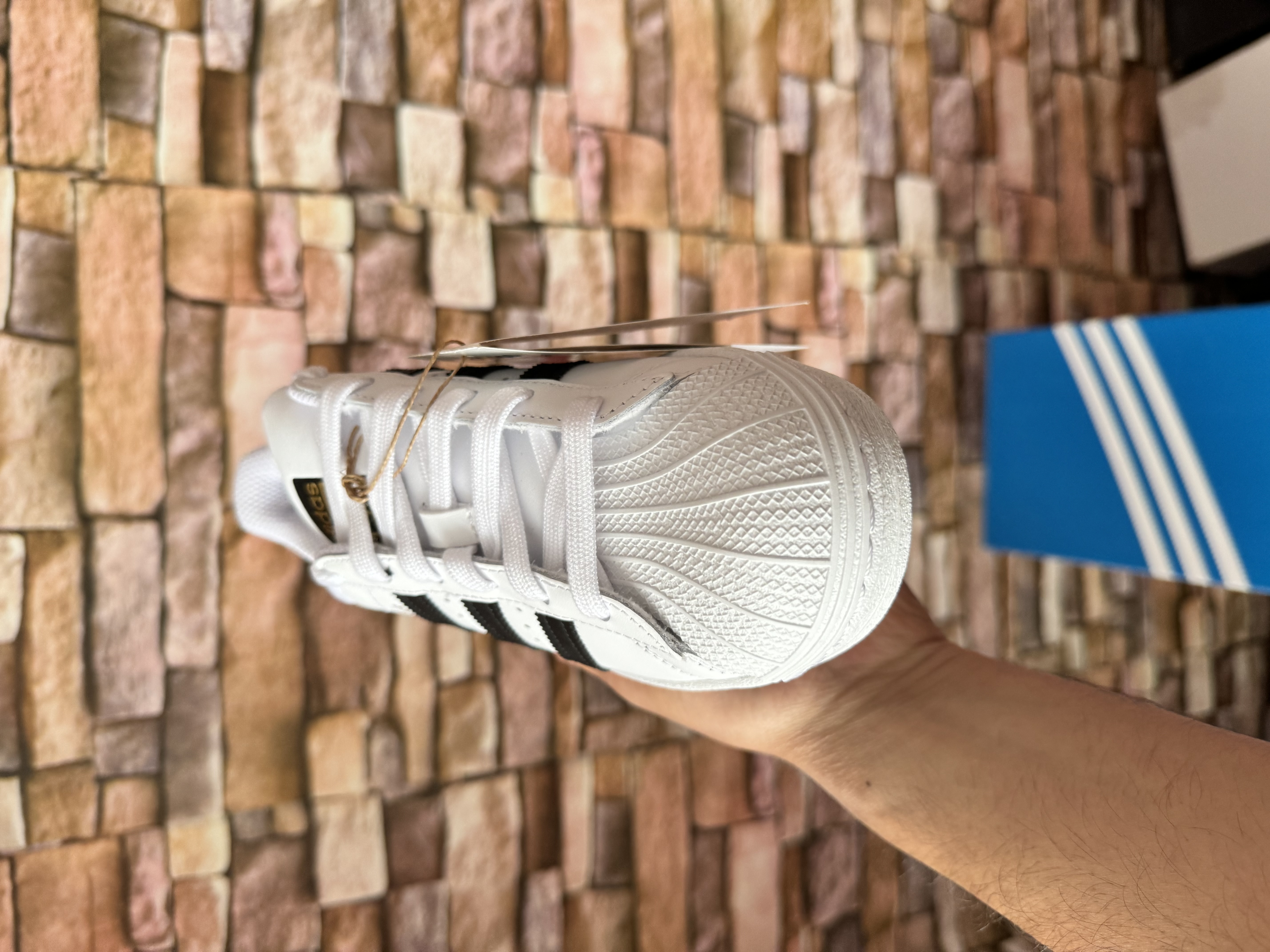 Adidas Superstar J "Cloud White/Core Black"