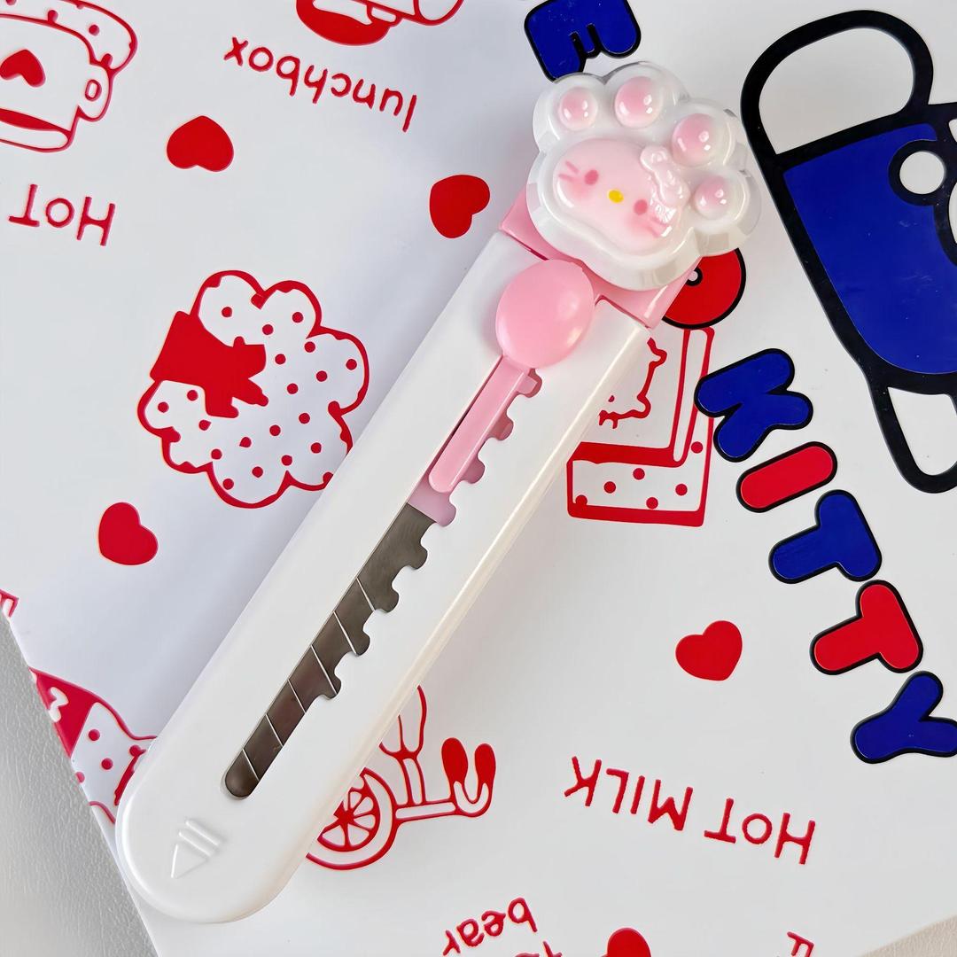 Cute cat claw art knife