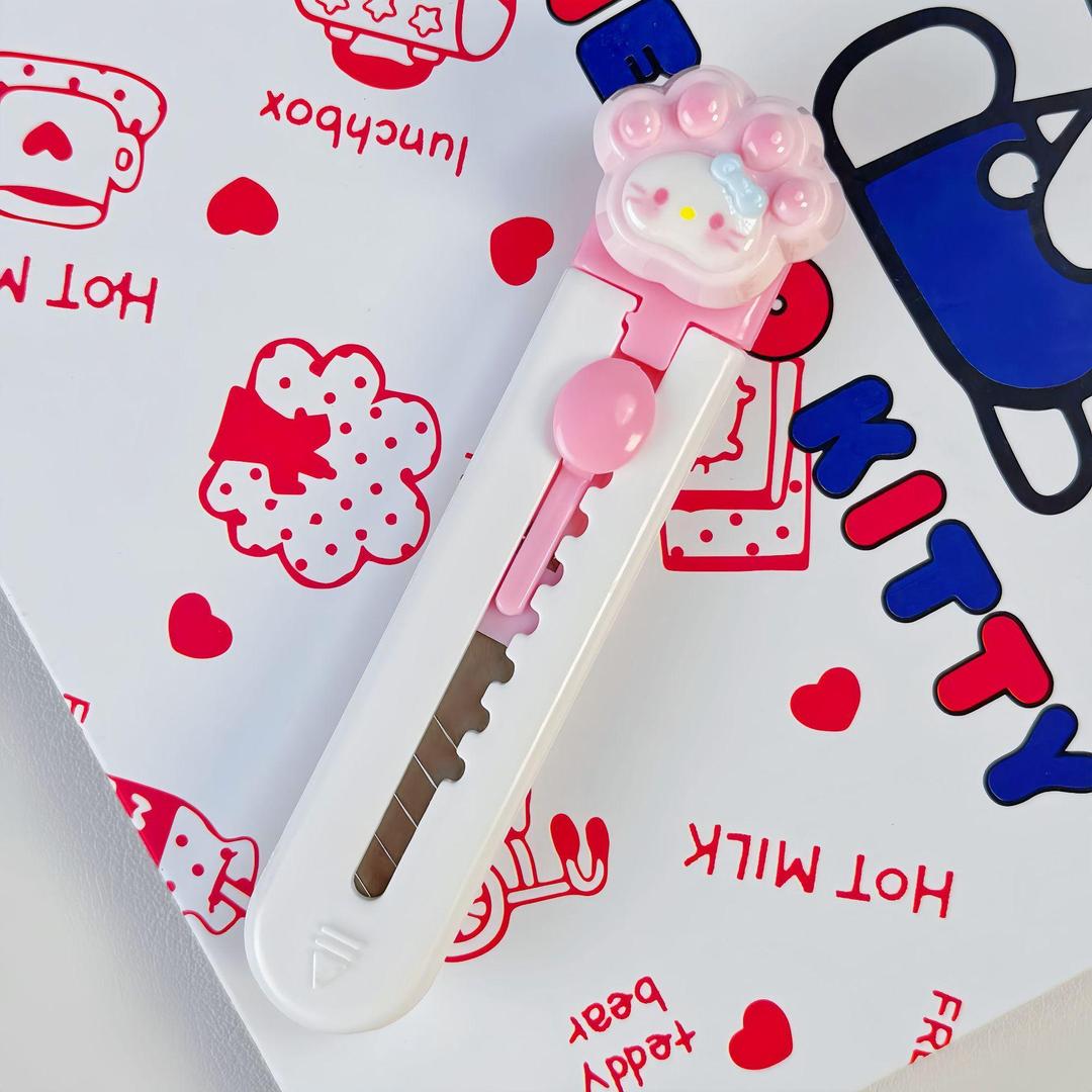Cute cat claw art knife