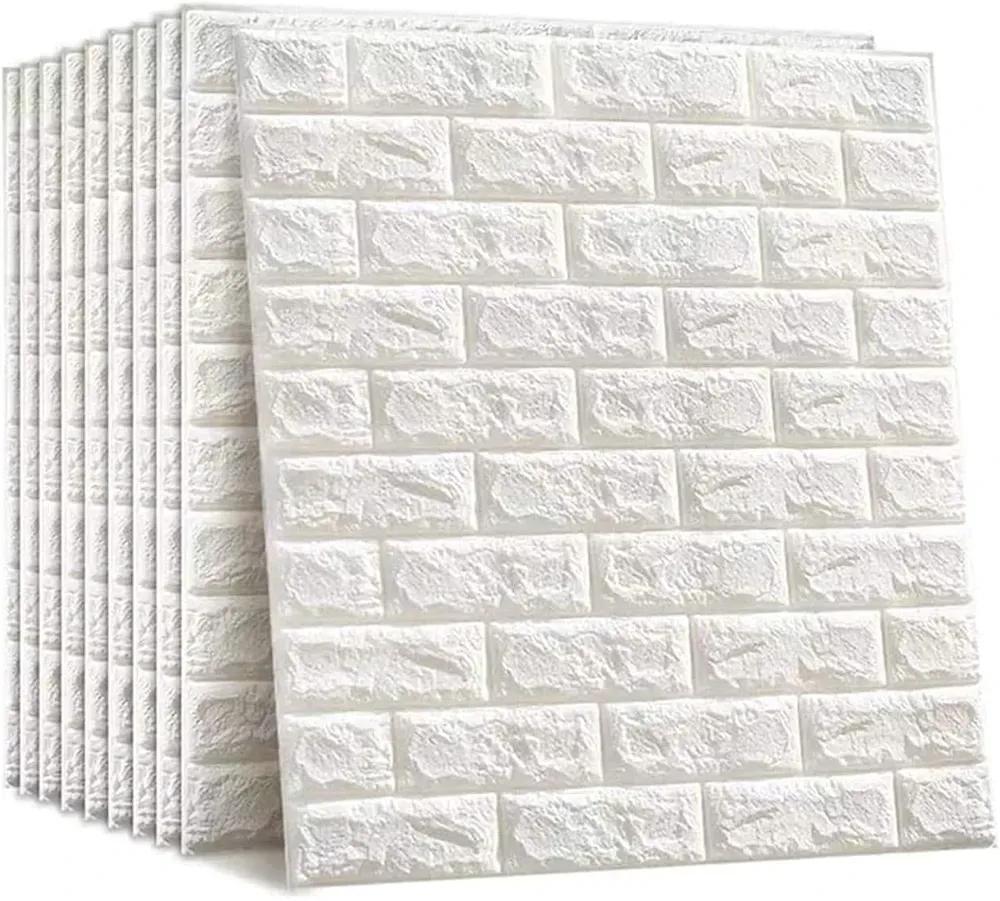 3Pc white self adhesive wall sticker