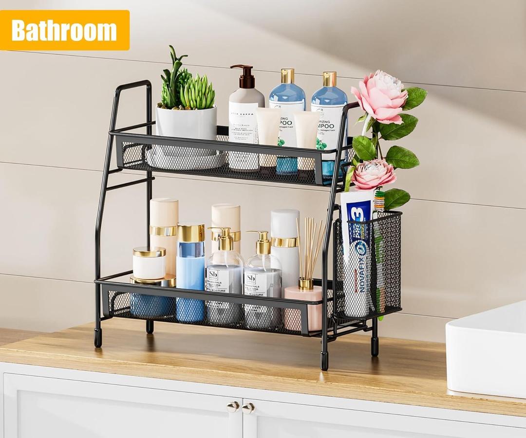 Durable black stainless organizer