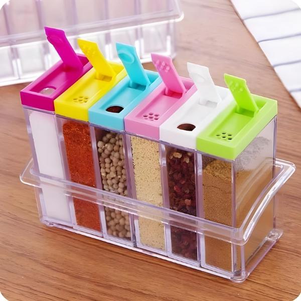 6pcs spice jar