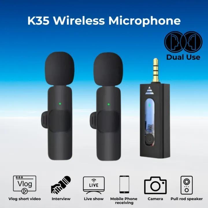 K35 dual wireless lavaliere microphone