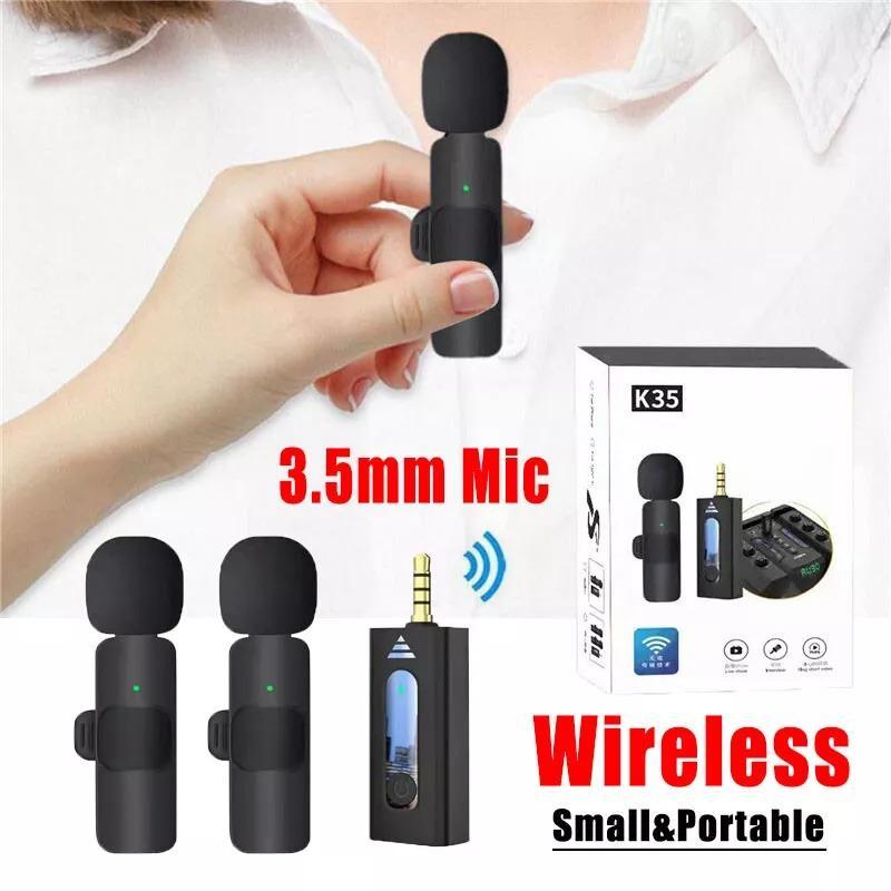 K35 dual wireless lavaliere microphone
