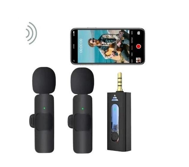 K35 dual wireless lavaliere microphone