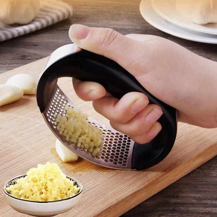 Garlic press chooper and crocker