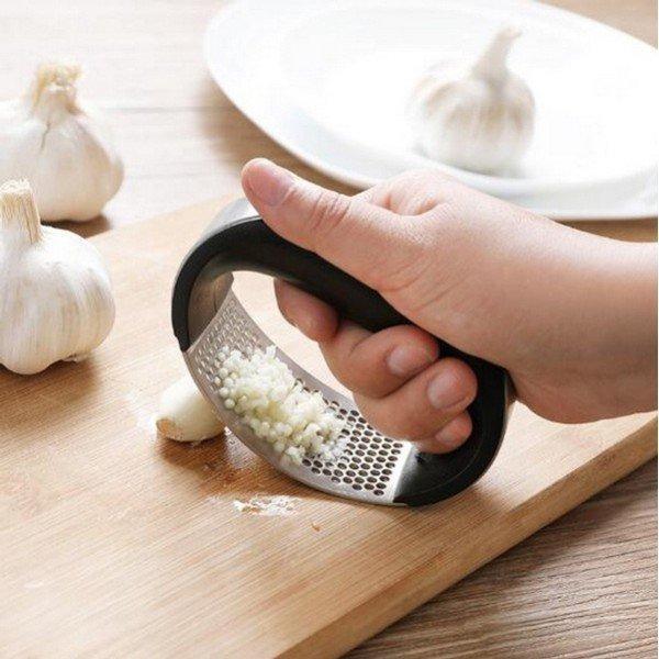 Garlic press chooper and crocker