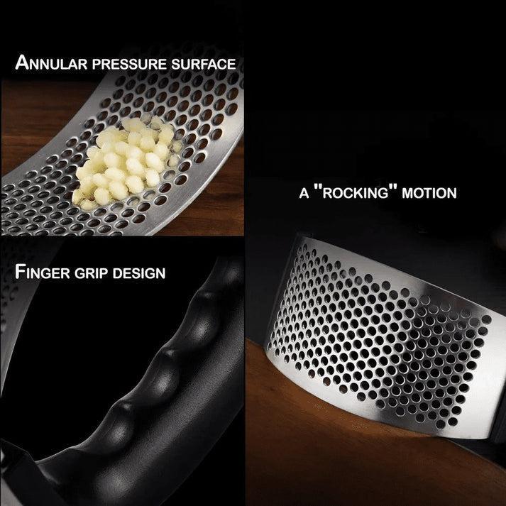 Garlic press chooper and crocker