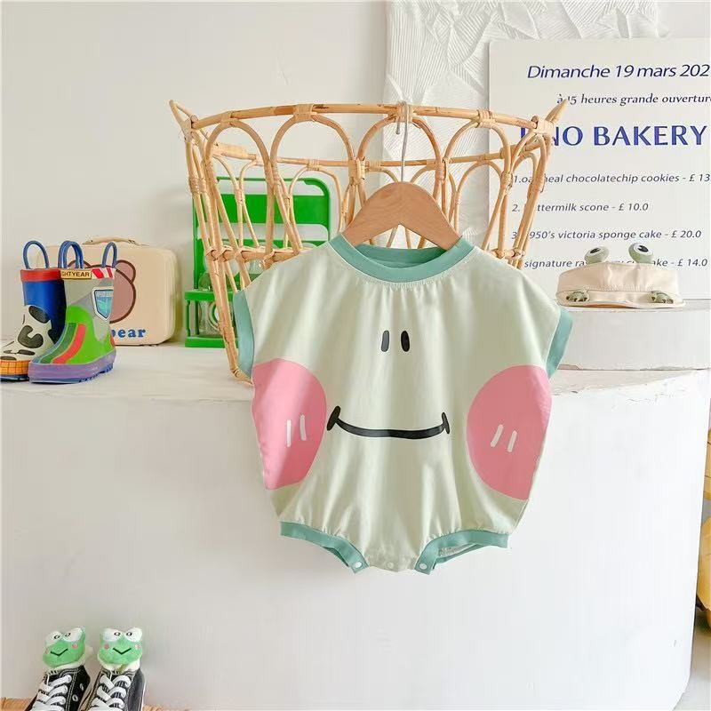 Summer baby trending frog romber T-shirt
