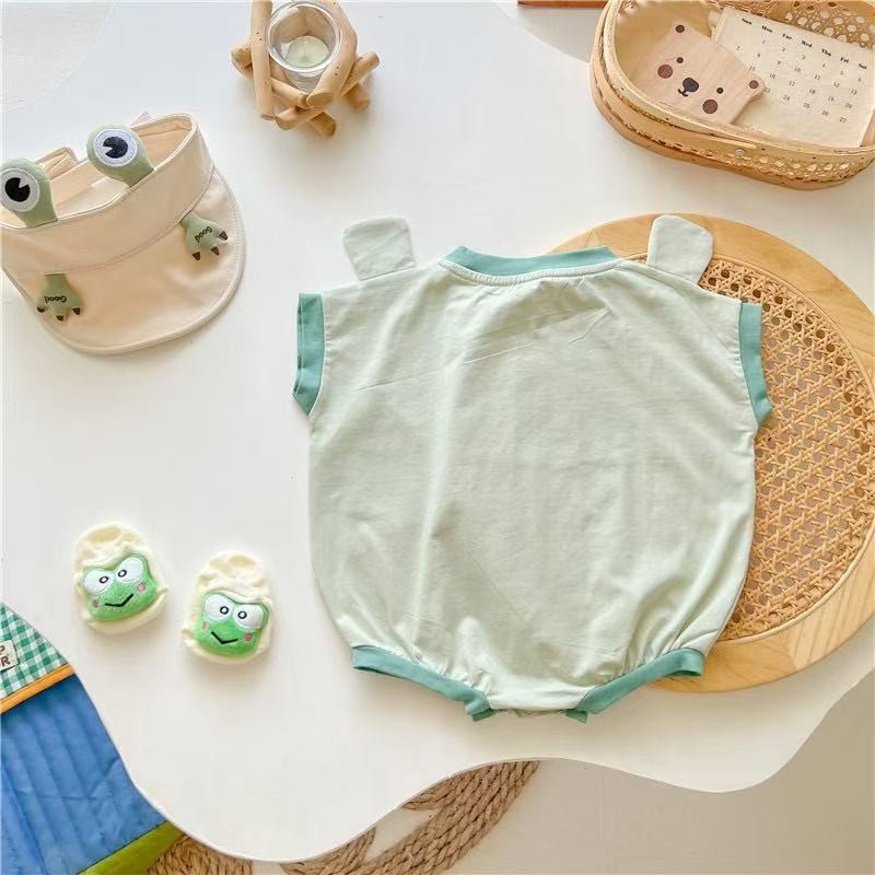 Summer baby trending frog romber T-shirt