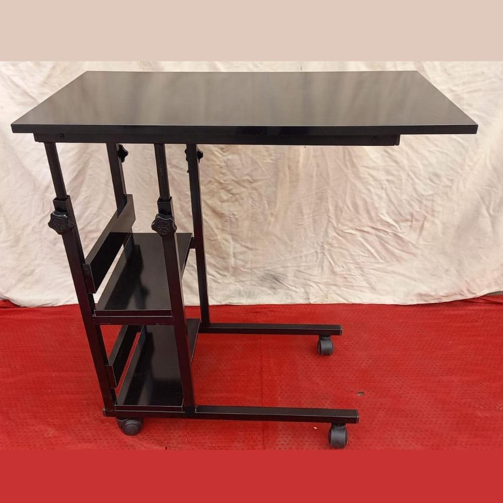 Wooden adjustable laptop table