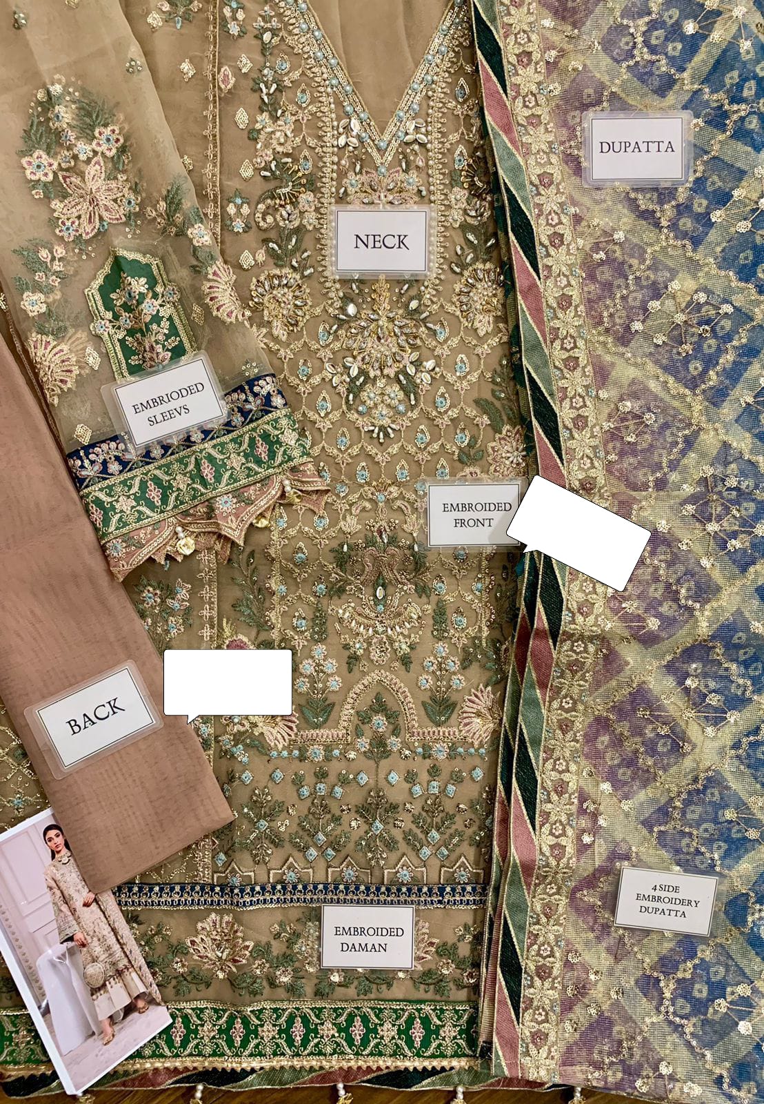 ORGANGA EMBROIDERED  4SIDE 