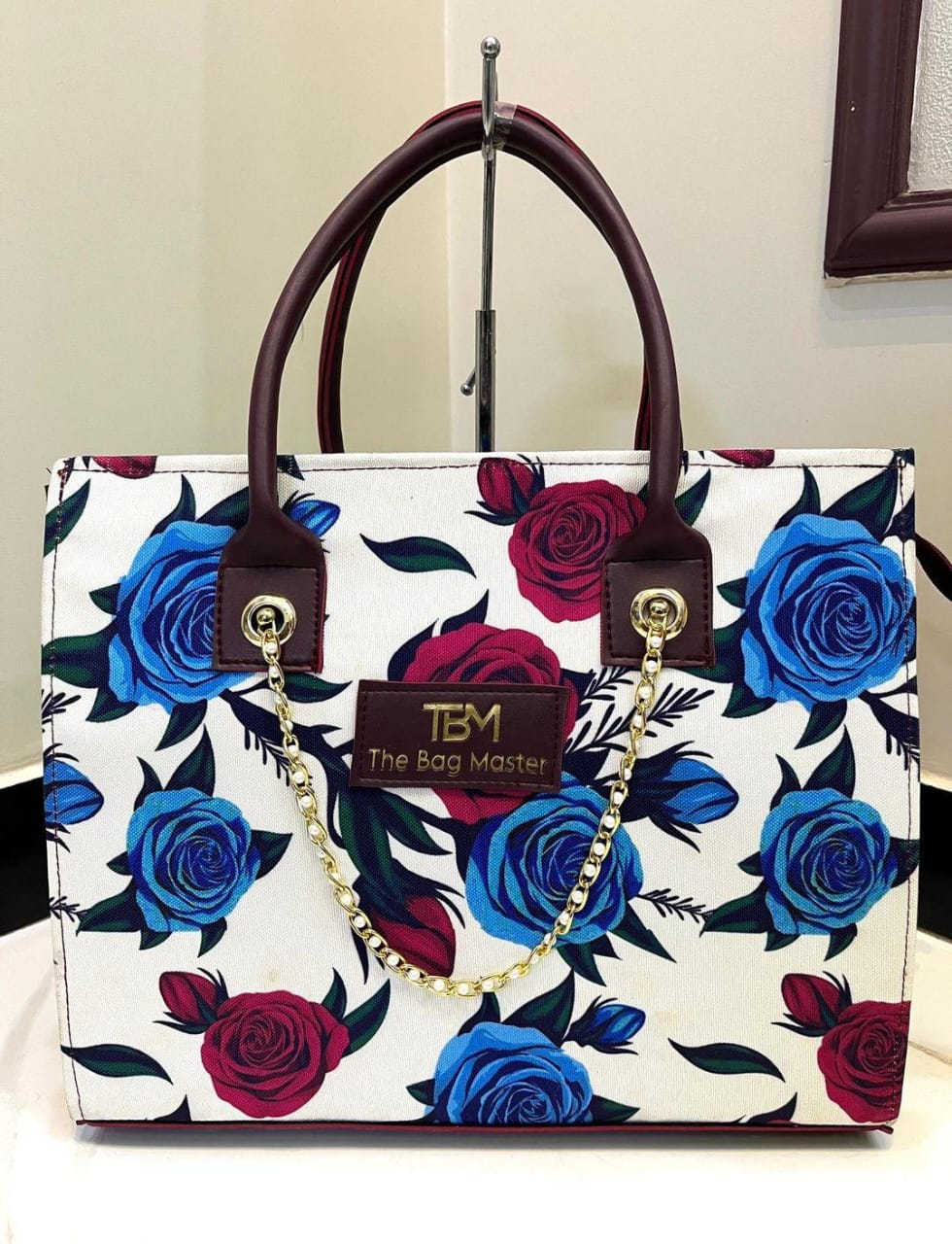 Girls canvas printed tot bag