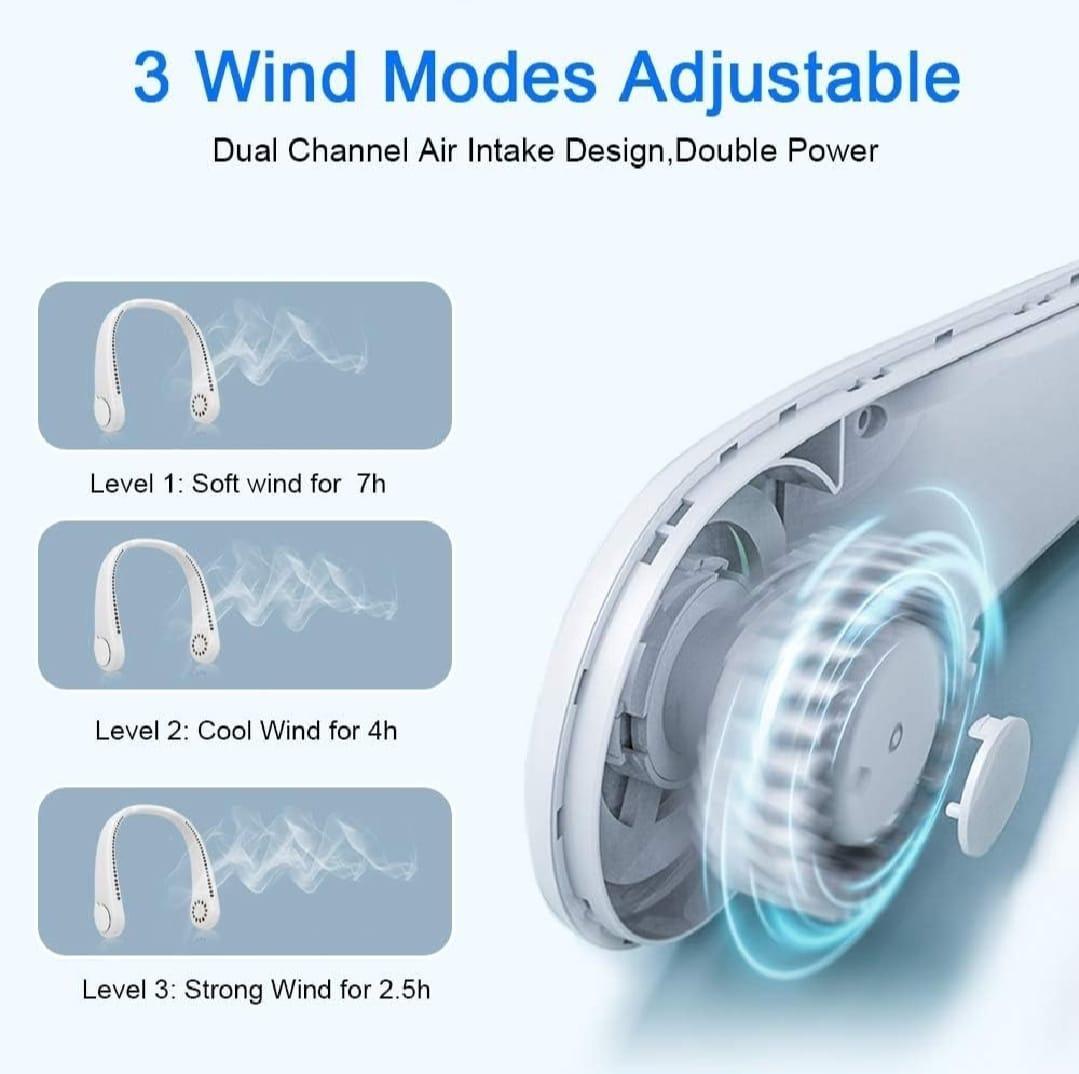 Rechargeable Bladeless neck fan