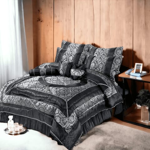 14 pc velvet Printed Bridal bedsheet