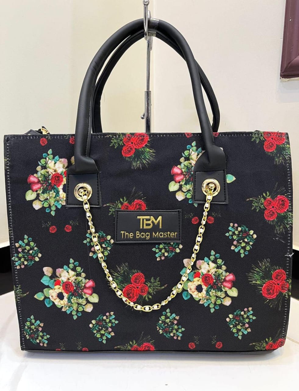 Girls canvas printed tot bag