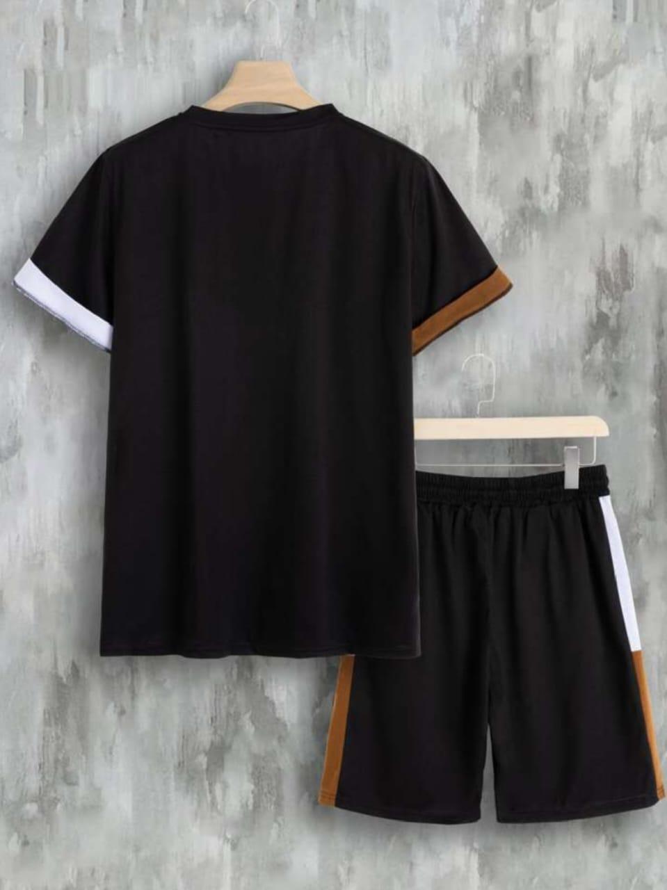 Men's Polyester T-shirt & Shorts Tracksuit