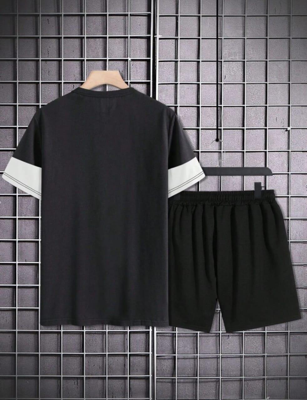 Men's Polyester T-shirt & Shorts Tracksuit