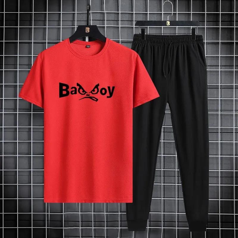 Men's Polyester T-shirt & Trouser Tracksuit
