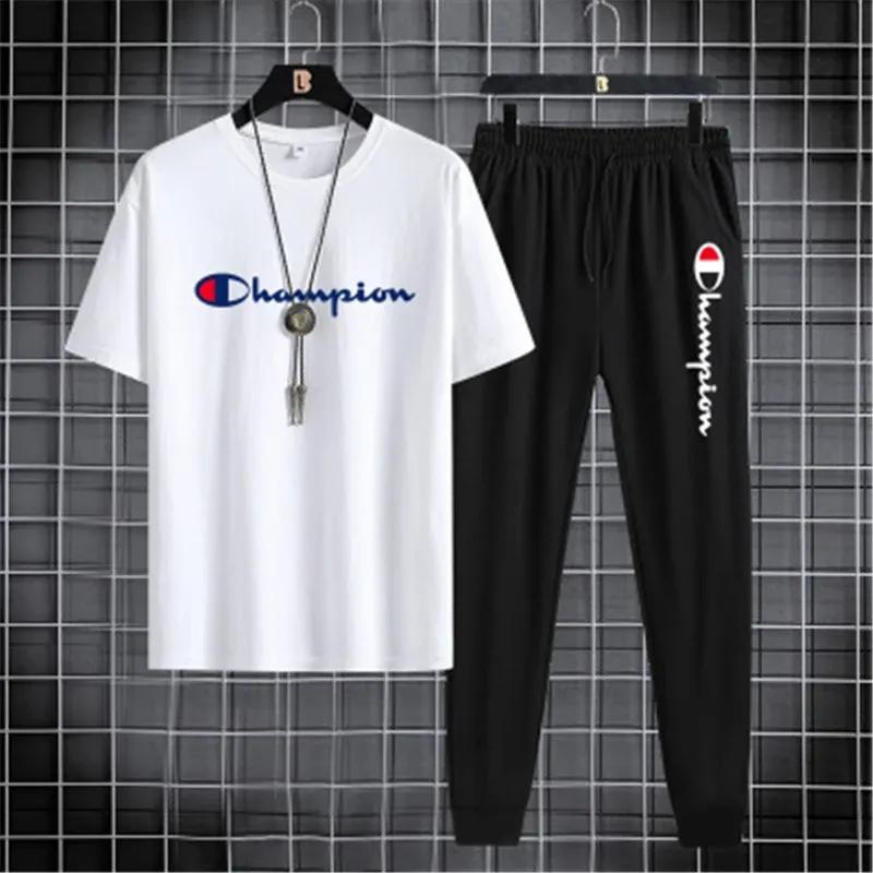 Men's Polyester T-shirt & Trouser Tracksuit