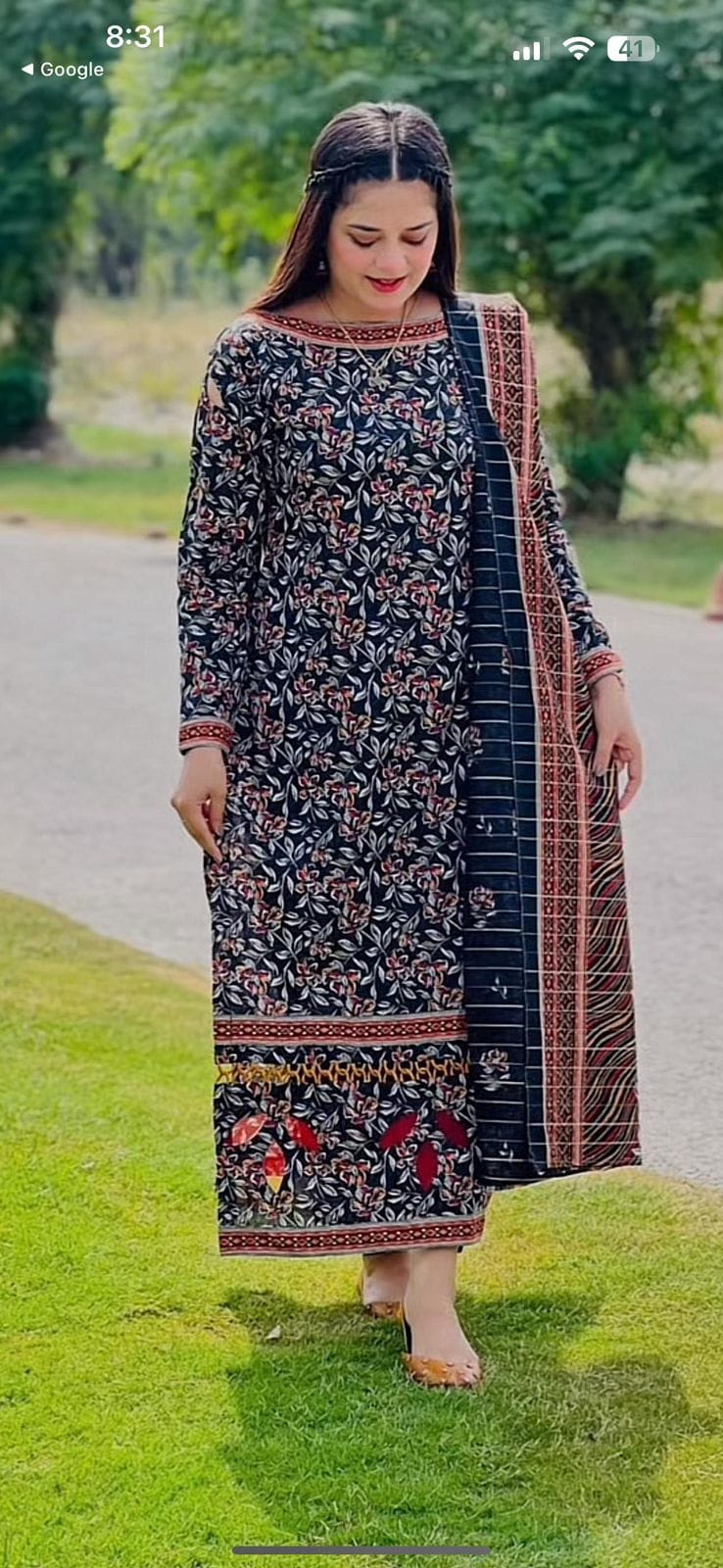FABRIC 3PC Lawn with Voile Lawn Dupatta