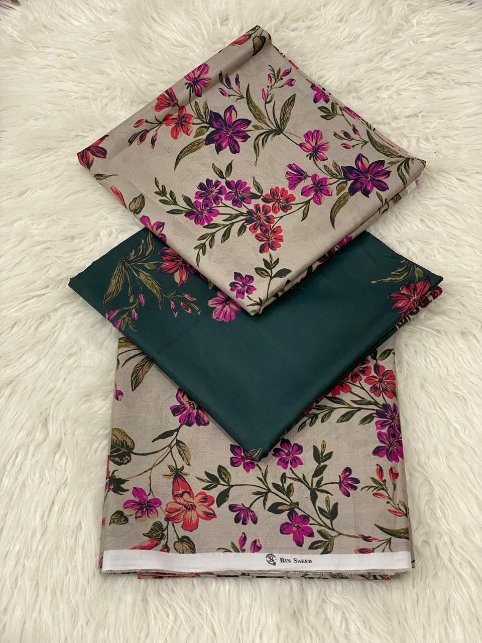 FABRIC 3PC Lawn with Voile Lawn Dupatta