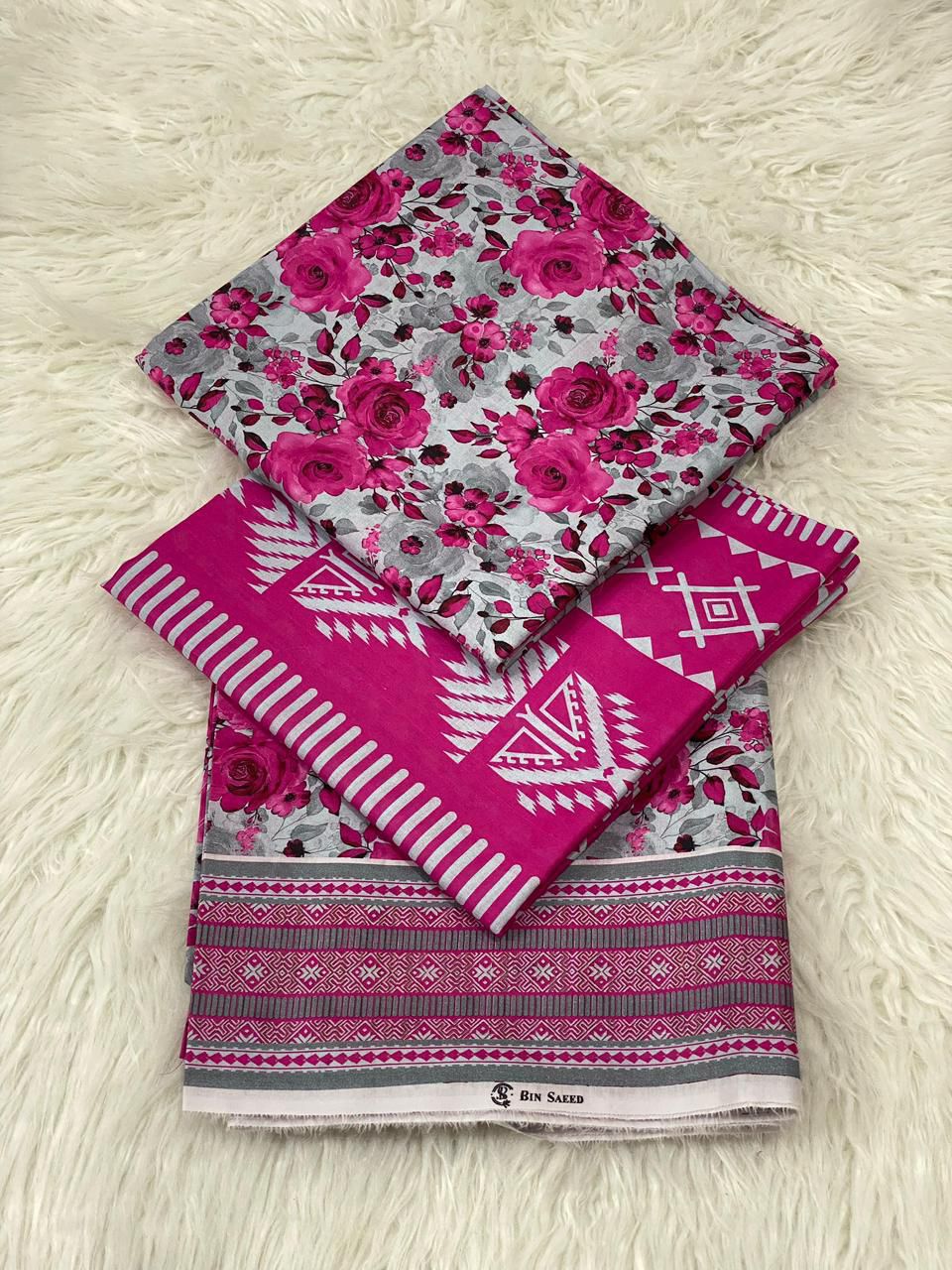 FABRIC 3PC Lawn with Voile Lawn Dupatta